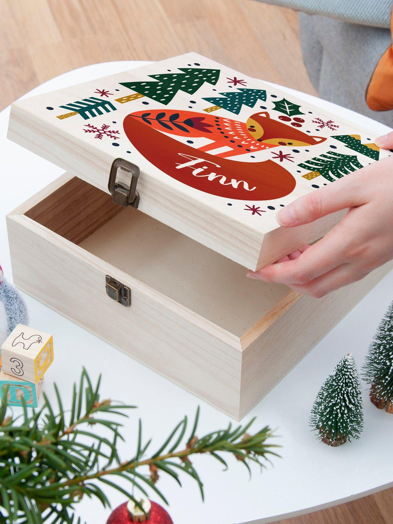Image 2 of 5 of Treat Republic Personalised Scandi Fox Christmas Eve Box - Medium