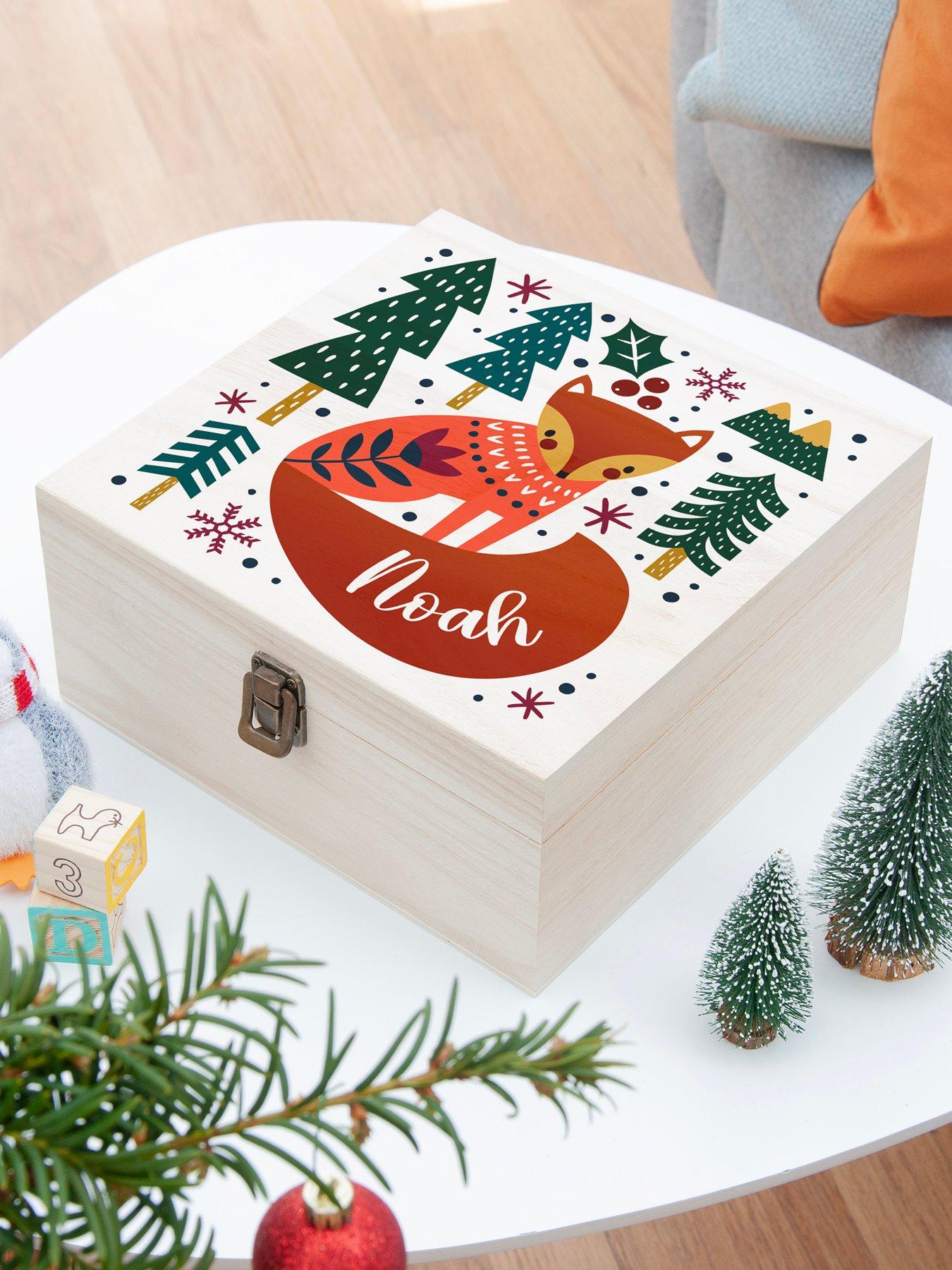 Image 4 of 5 of Treat Republic Personalised Scandi Fox Christmas Eve Box - Medium