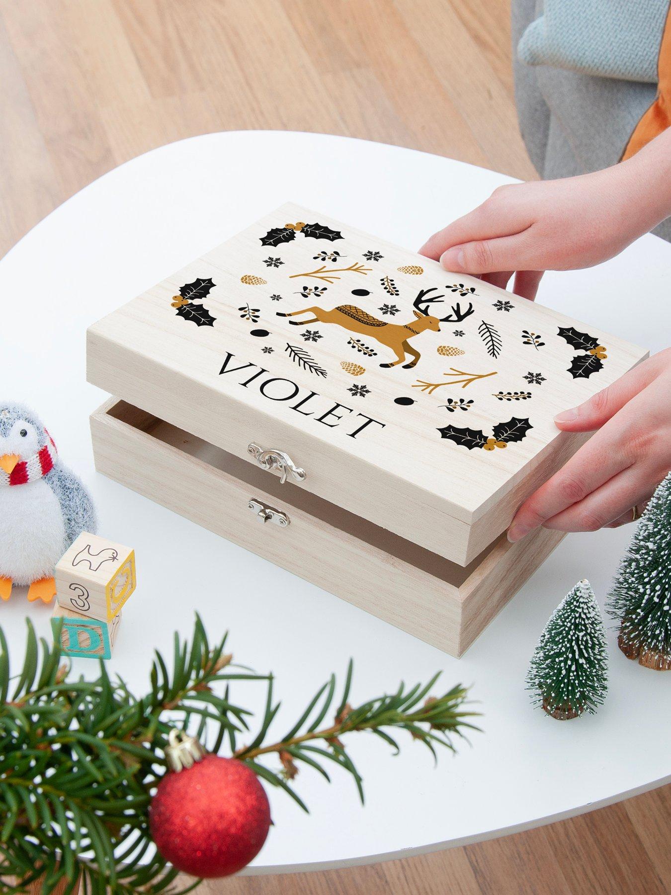 Image 2 of 4 of Treat Republic Personalised Scandi Deer Christmas Eve Box - Small