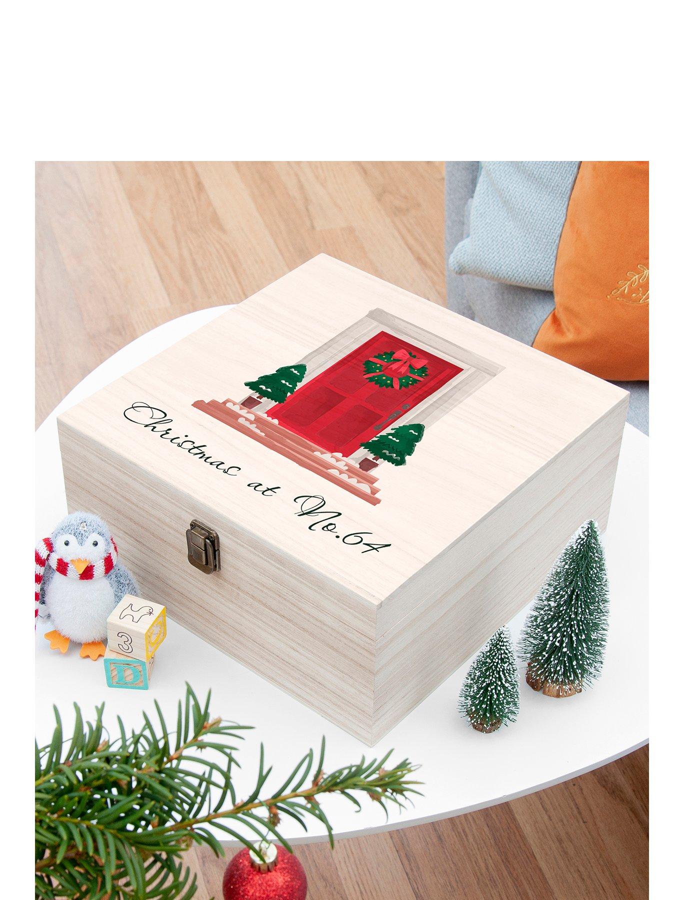 Image 1 of 5 of Treat Republic Personalised Festive Door Christmas Box - Large