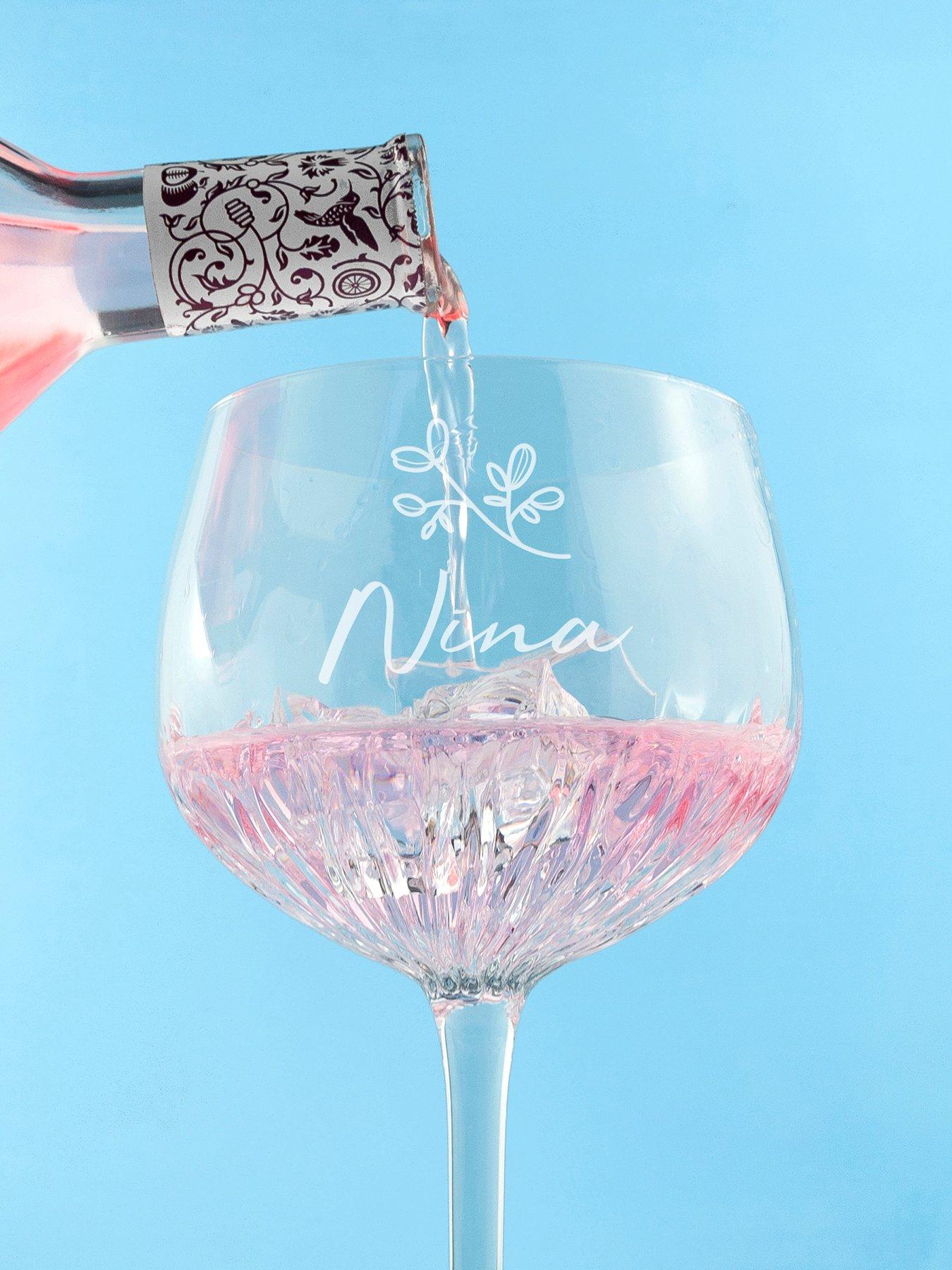 Image 2 of 3 of Treat Republic Personalised Botanical Icon Crystal Gin Goblet