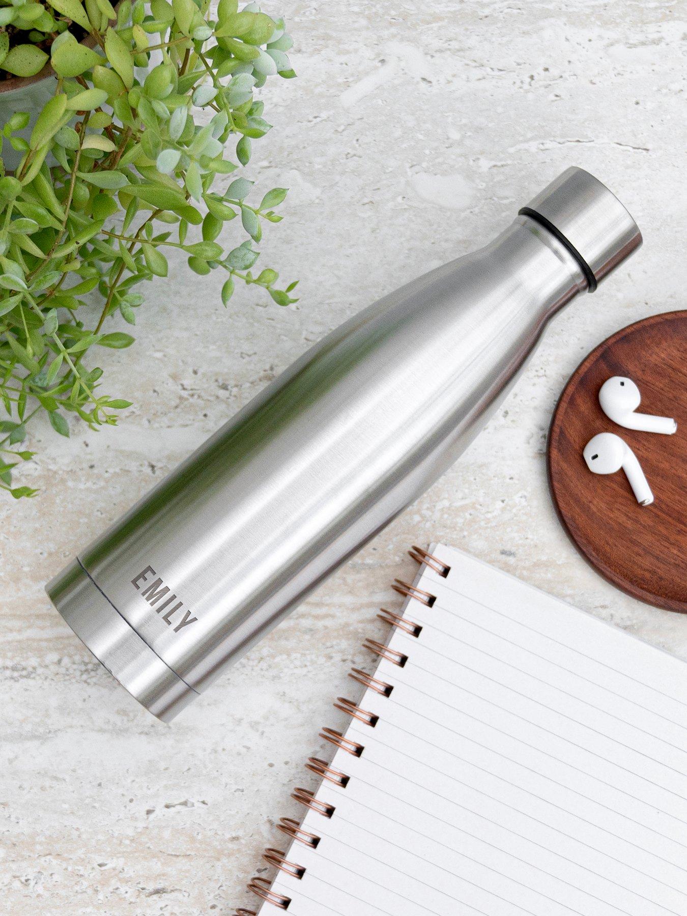Image 2 of 5 of Treat Republic Personalised Copper Insulated Water Bottle in Silver