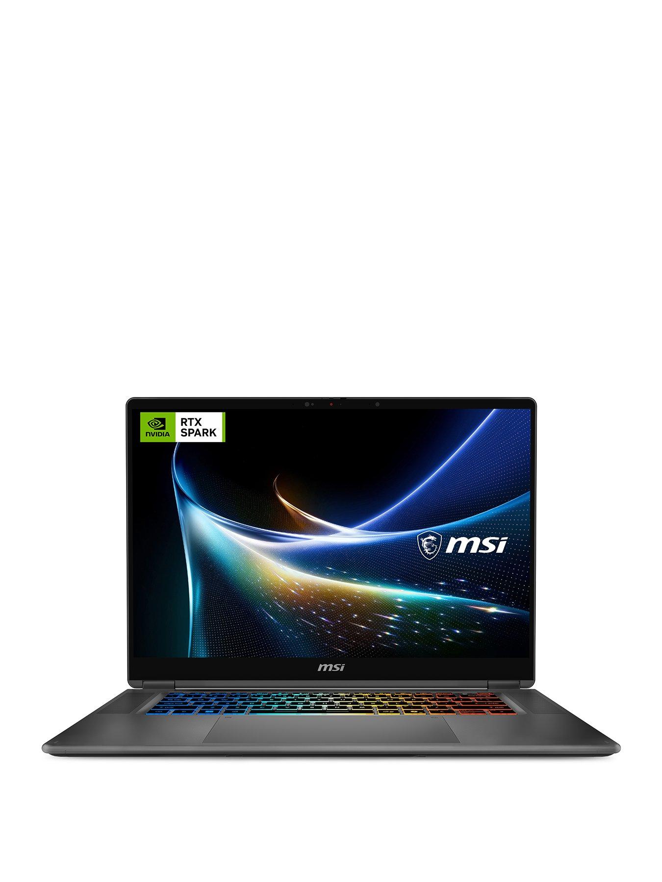 Image 1 of 8 of MSI Prestige N16 Flip AI+ 2-in-1 Laptop - NVIDIA RTX Spark N1X with 6,144-core GPU and 20-core CPU, 128GB RAM, 2TB SSD, 16" UHD+ OLED Touchscreen