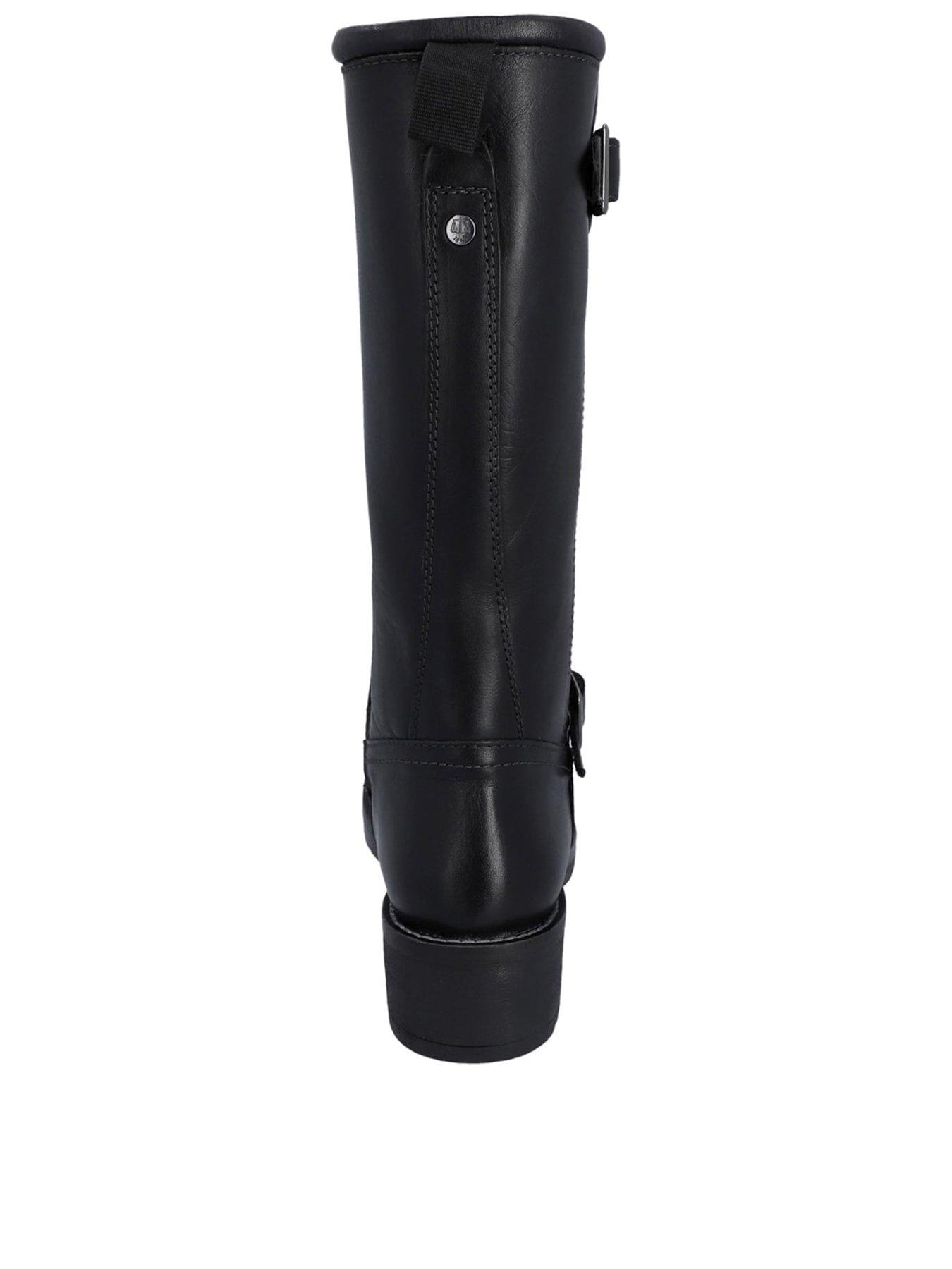 Image 3 of 6 of Hunter Womens Skye Waterproof Side Zip Tall Boots - Black