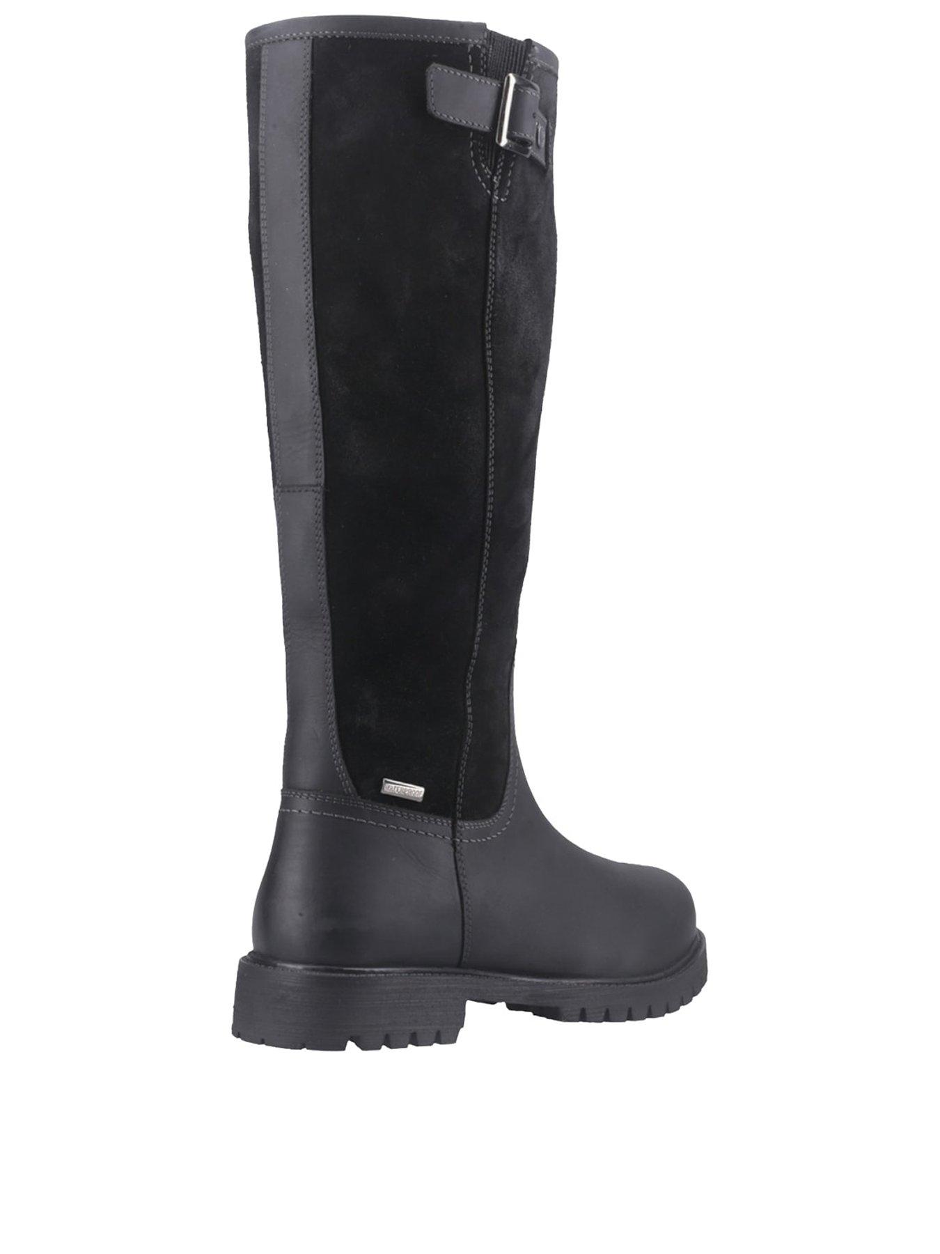 Image 3 of 7 of Hunter Womens Canna Waterproof Zip Tall Boots - Black