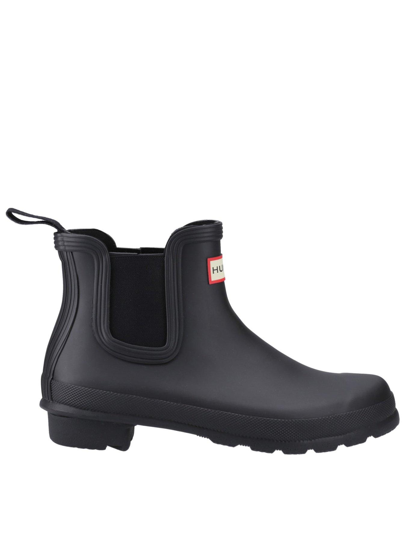 Image 1 of 5 of Hunter Womens Original Matte Finish Chelsea Boots - Black