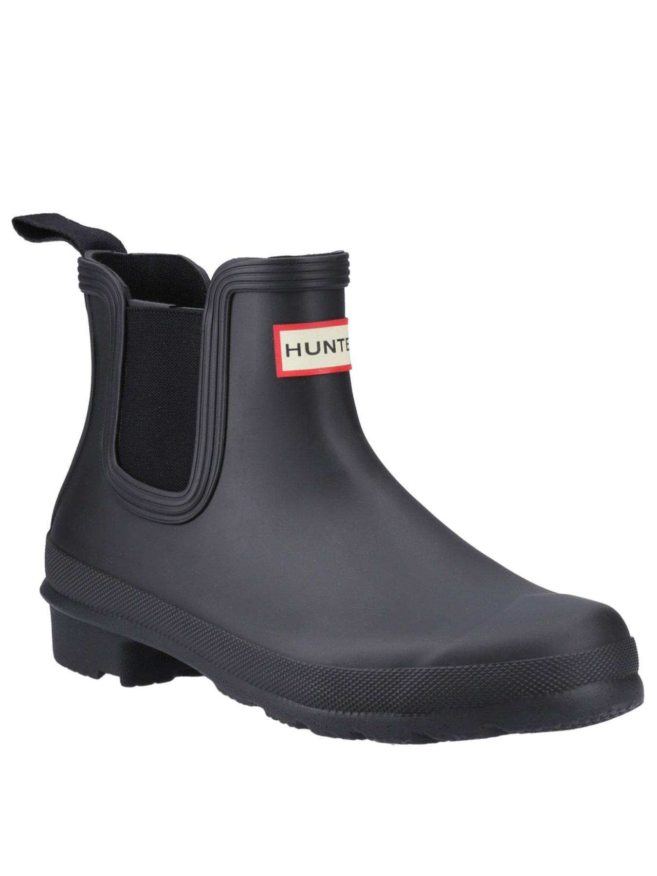 Image 2 of 5 of Hunter Womens Original Matte Finish Chelsea Boots - Black