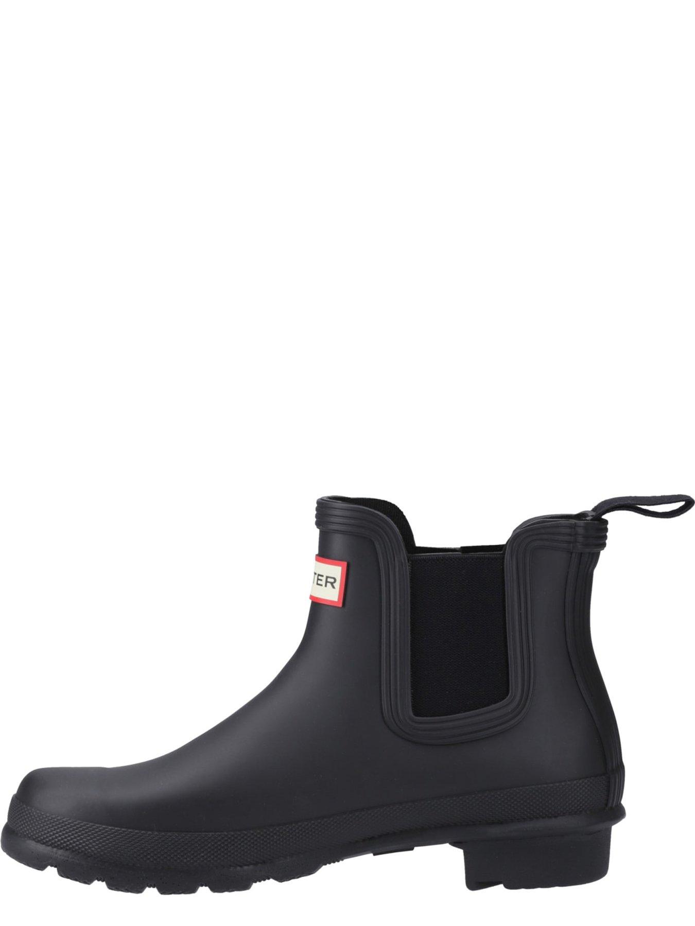 Image 4 of 5 of Hunter Womens Original Matte Finish Chelsea Boots - Black