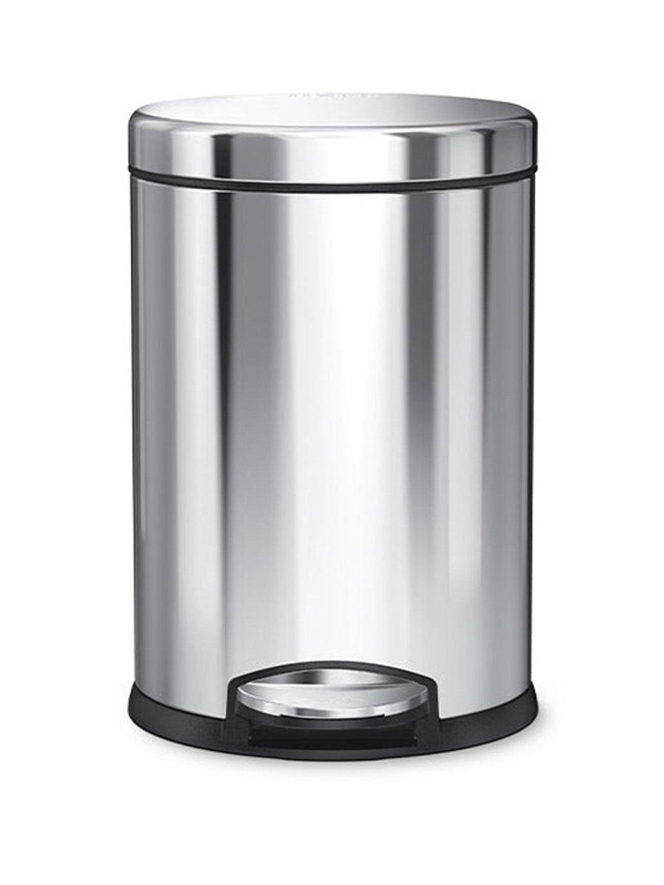 Image 2 of 7 of Simplehuman 4.5l Round Pedal Bin, Polished Steel