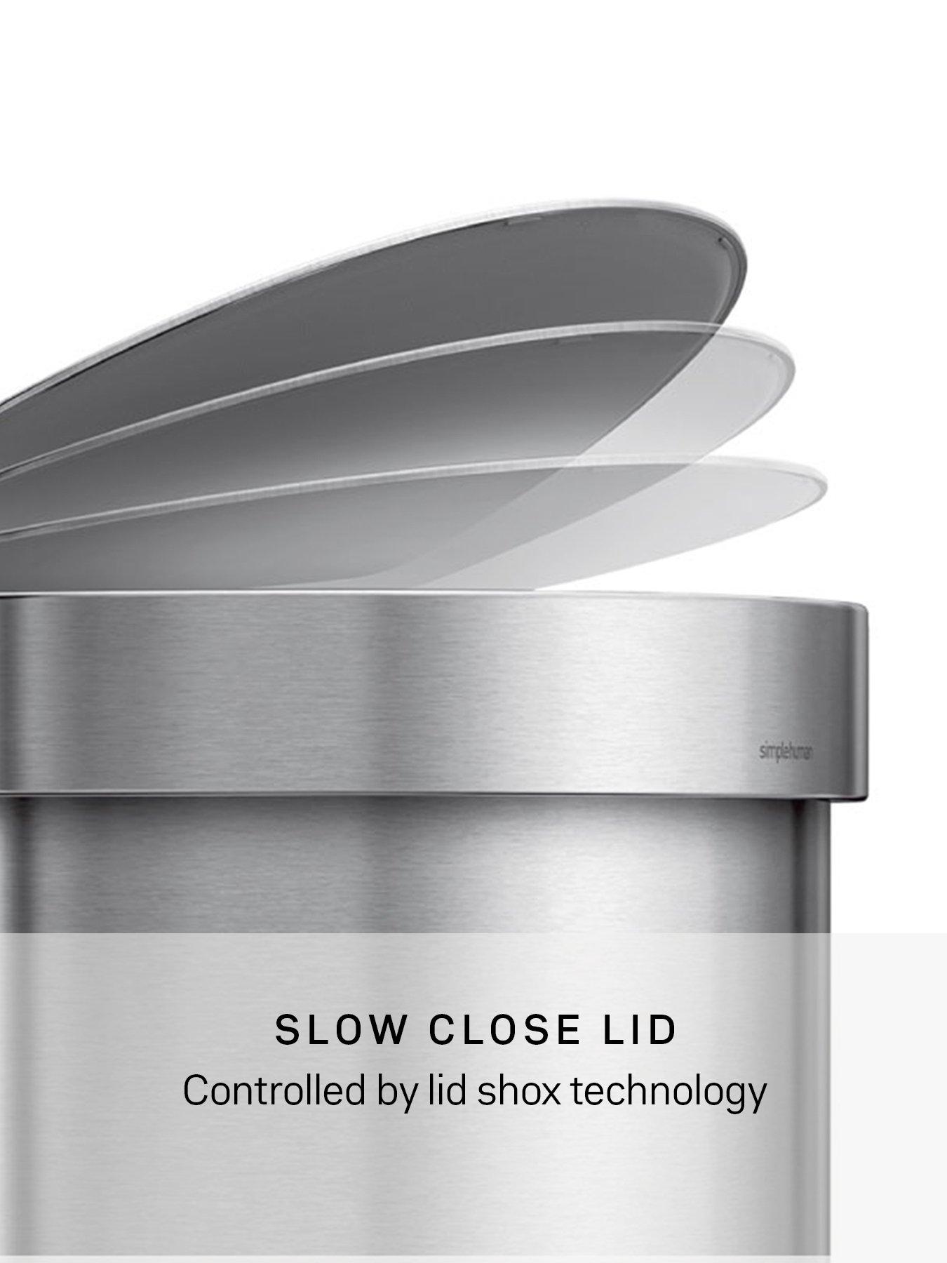 Image 5 of 7 of Simplehuman 45l Semi-round Pedal Bin, Brushed Stainless Steel