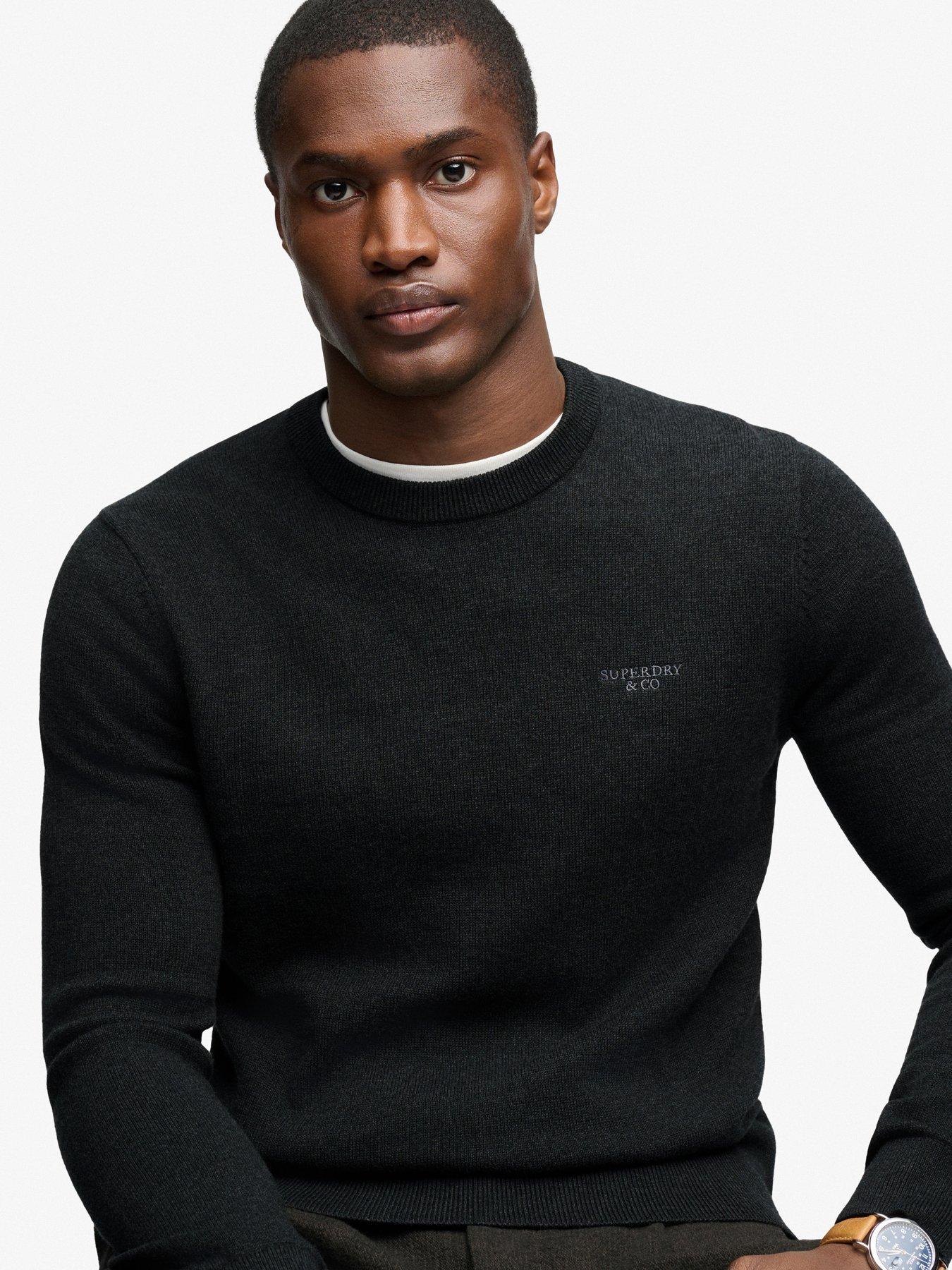 Image 4 of 7 of Superdry Superdry Prep Essential Cotton Jumper - Dark Grey