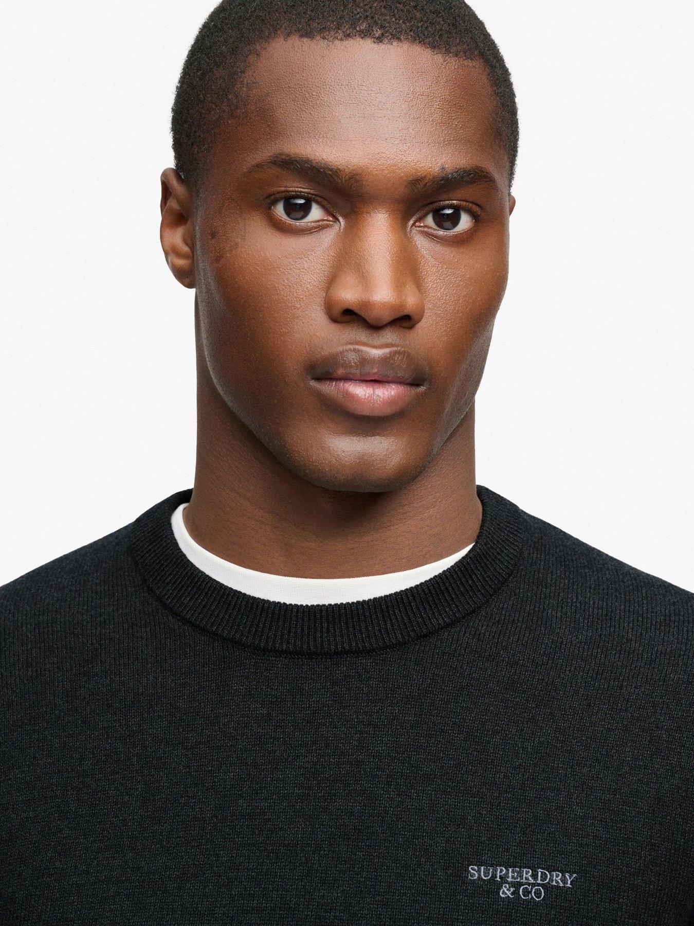 Image 5 of 7 of Superdry Superdry Prep Essential Cotton Jumper - Dark Grey