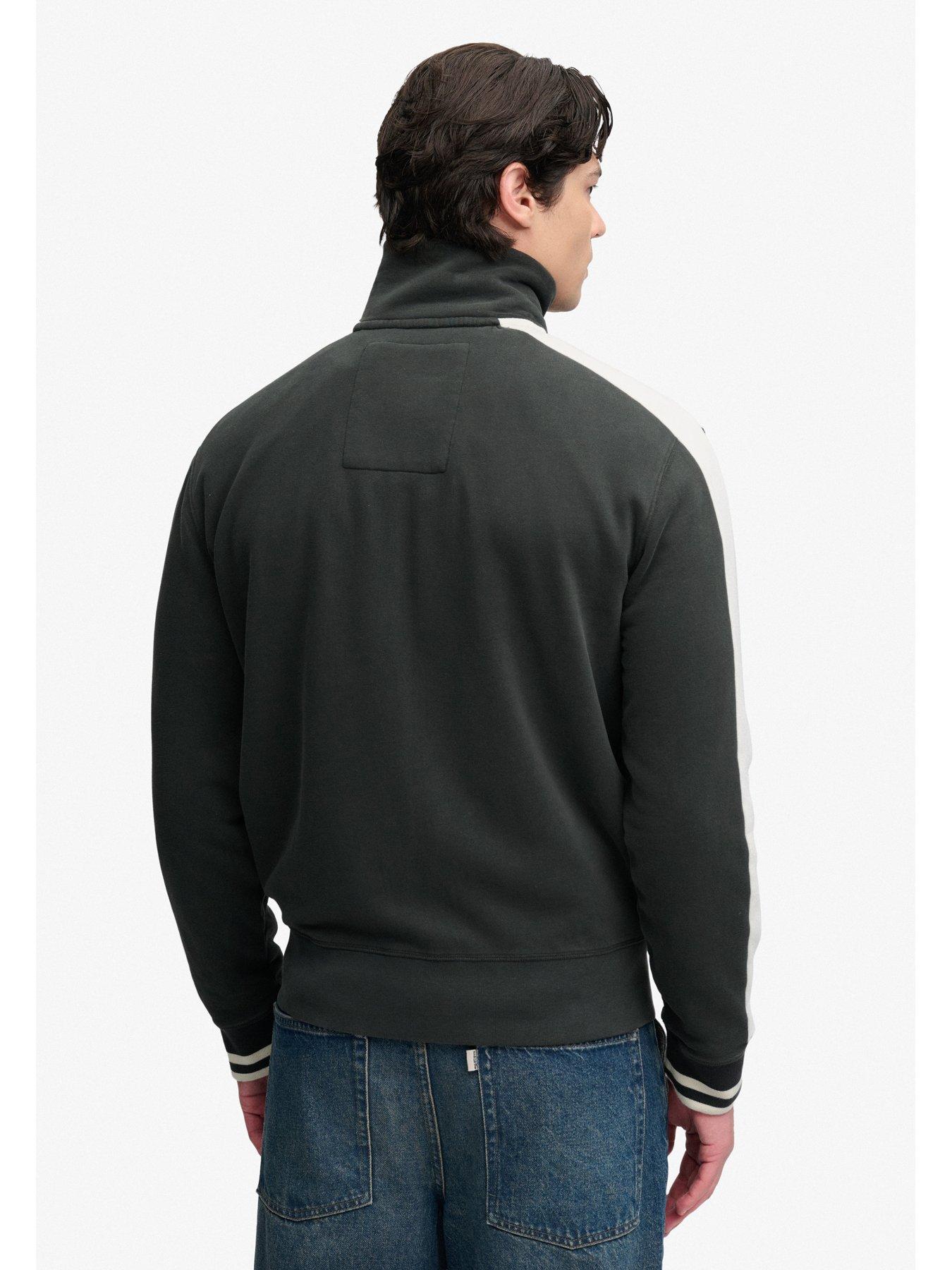 Image 2 of 6 of Superdry Superdry Company Logo Script Track Top - Black