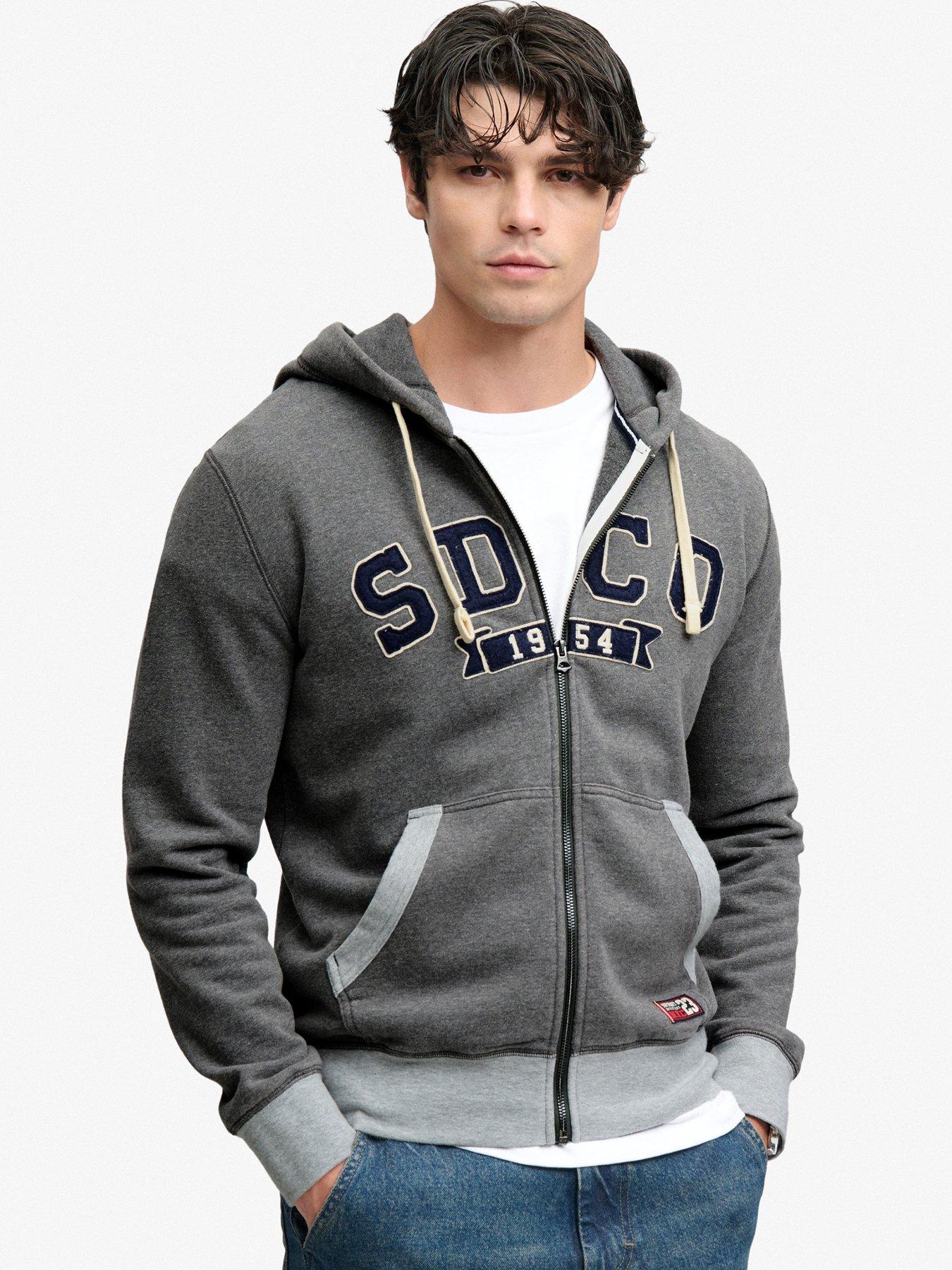 Image 1 of 7 of Superdry Superdry Sdco Zip Hoodie - Grey