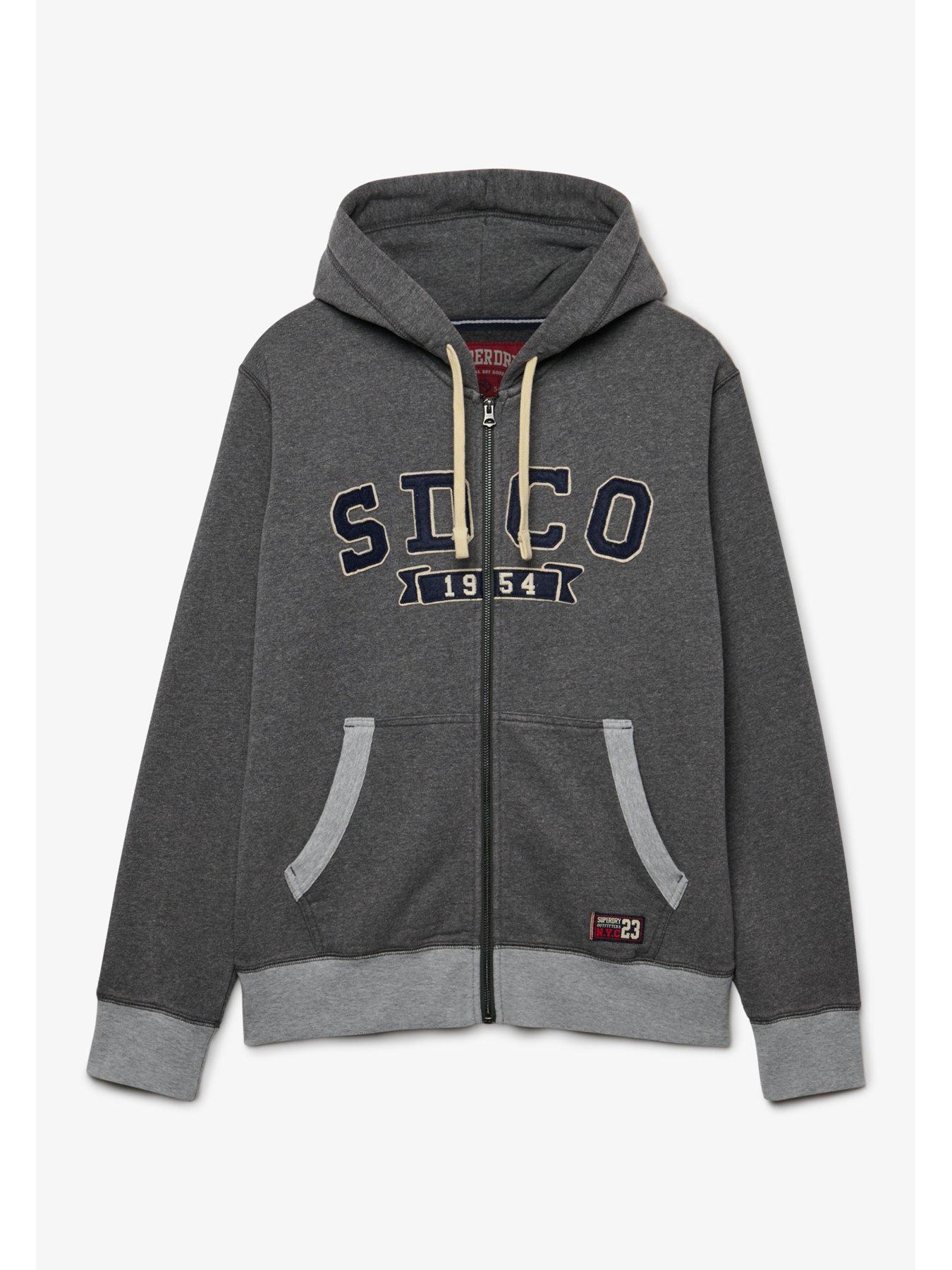 Image 7 of 7 of Superdry Superdry Sdco Zip Hoodie - Grey