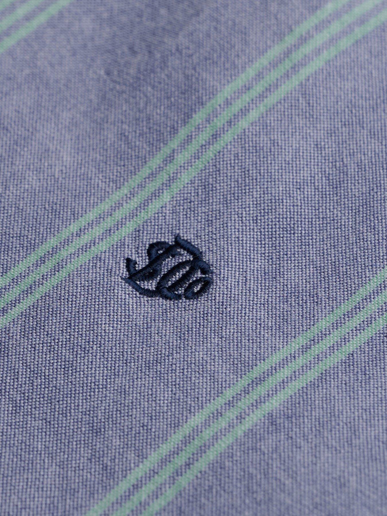 Image 6 of 6 of Superdry Preppy Oxford Long Sleeve Shirt - Navy