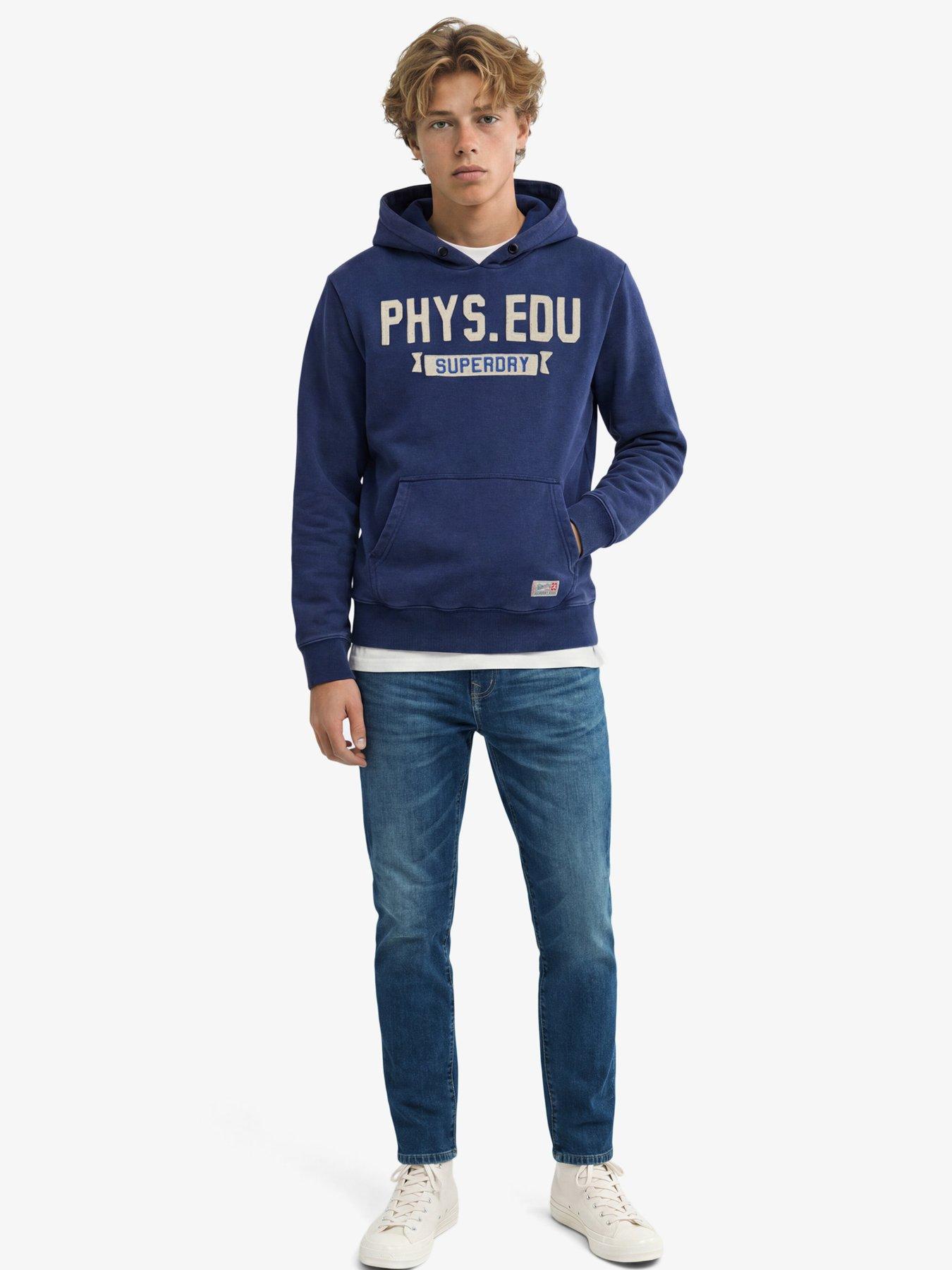 Image 3 of 4 of Superdry Superdry Track Hoodie - Navy