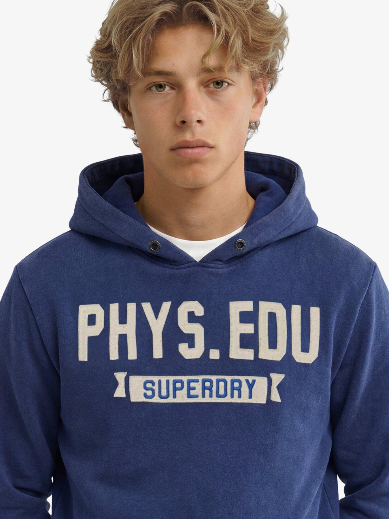 Image 4 of 4 of Superdry Superdry Track Hoodie - Navy