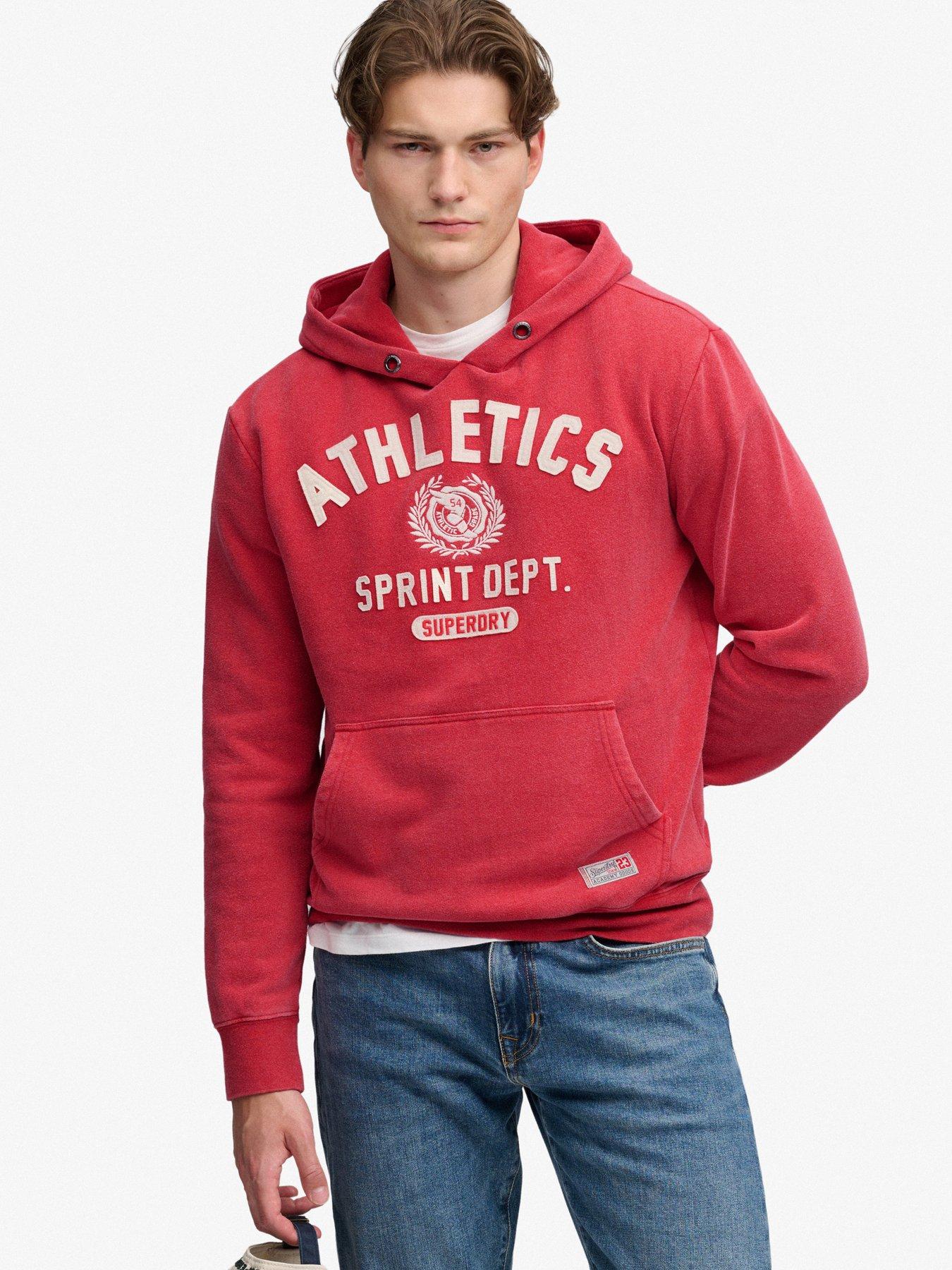 Image 1 of 6 of Superdry Superdry Track Hoodie - Red