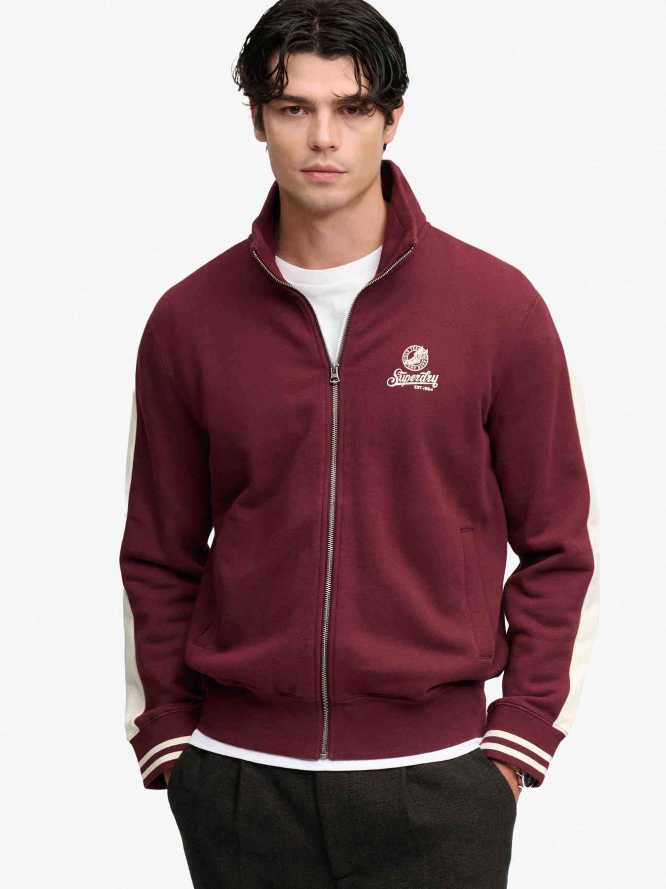 Image 1 of 6 of Superdry Superdry Loose Ac Track Top - Red