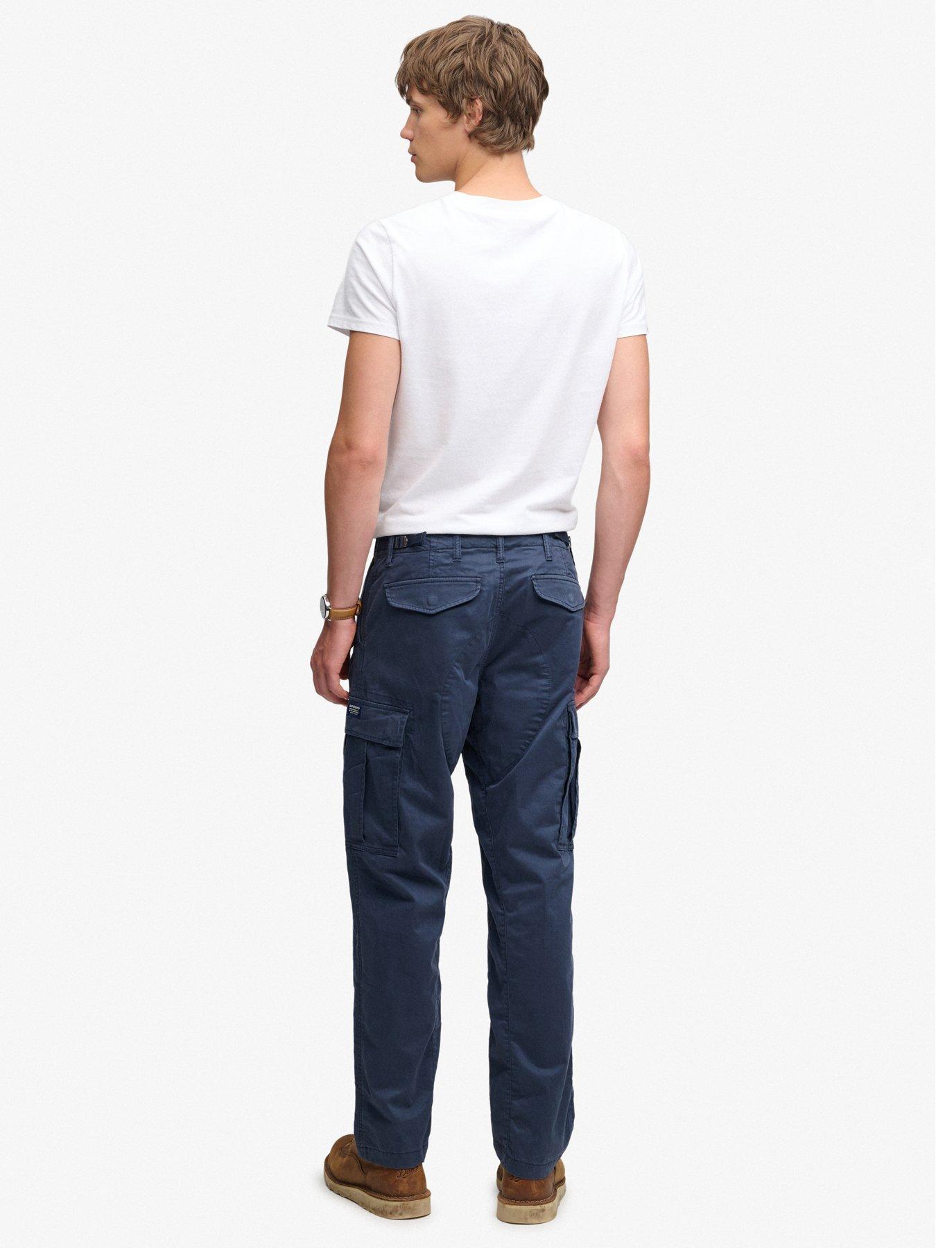 Image 4 of 6 of Superdry Superdry Regular Taper Cargo Pants - Navy