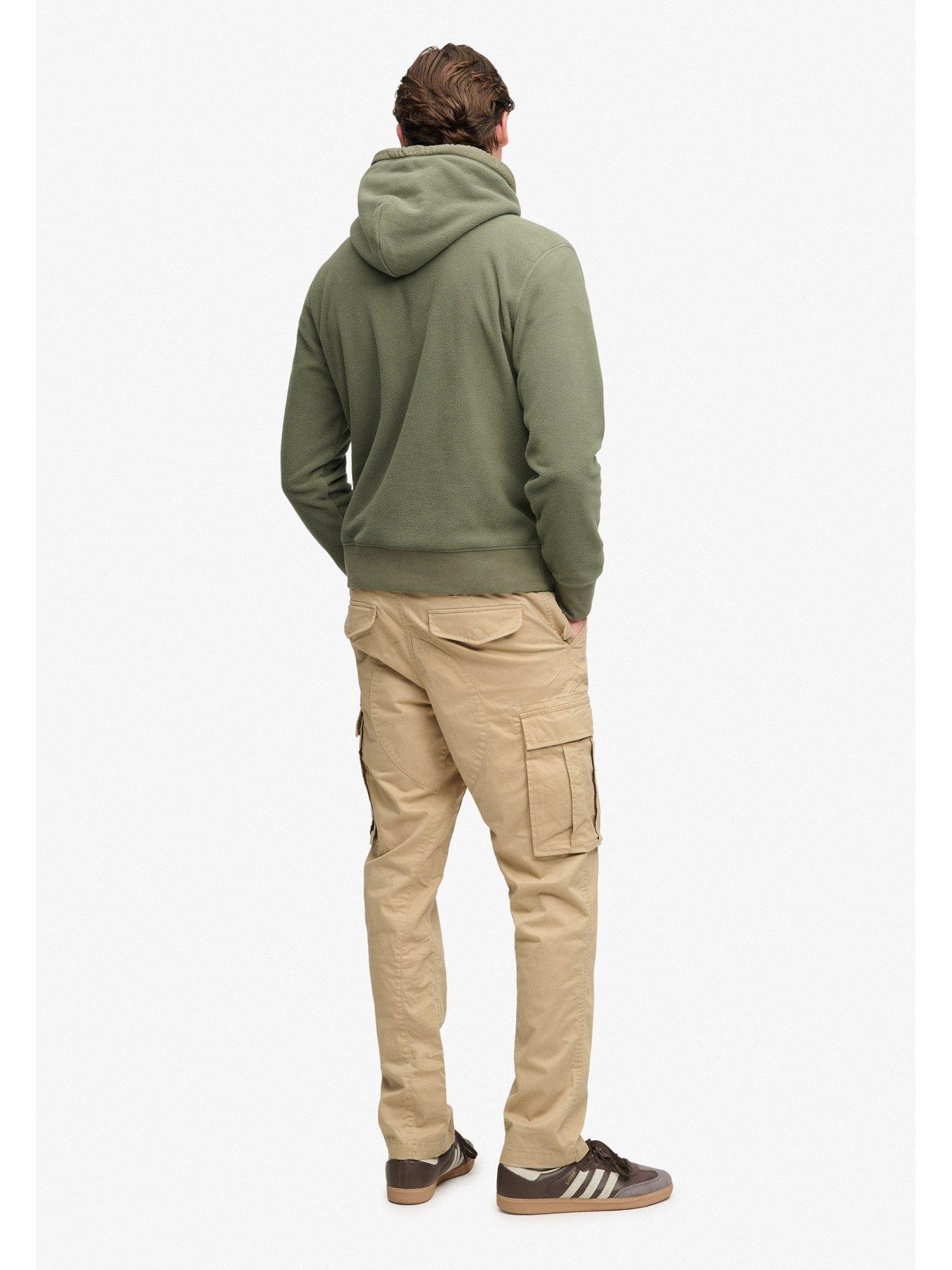 Image 4 of 6 of Superdry Mens Slim Taper Cargo Trousers - Beige