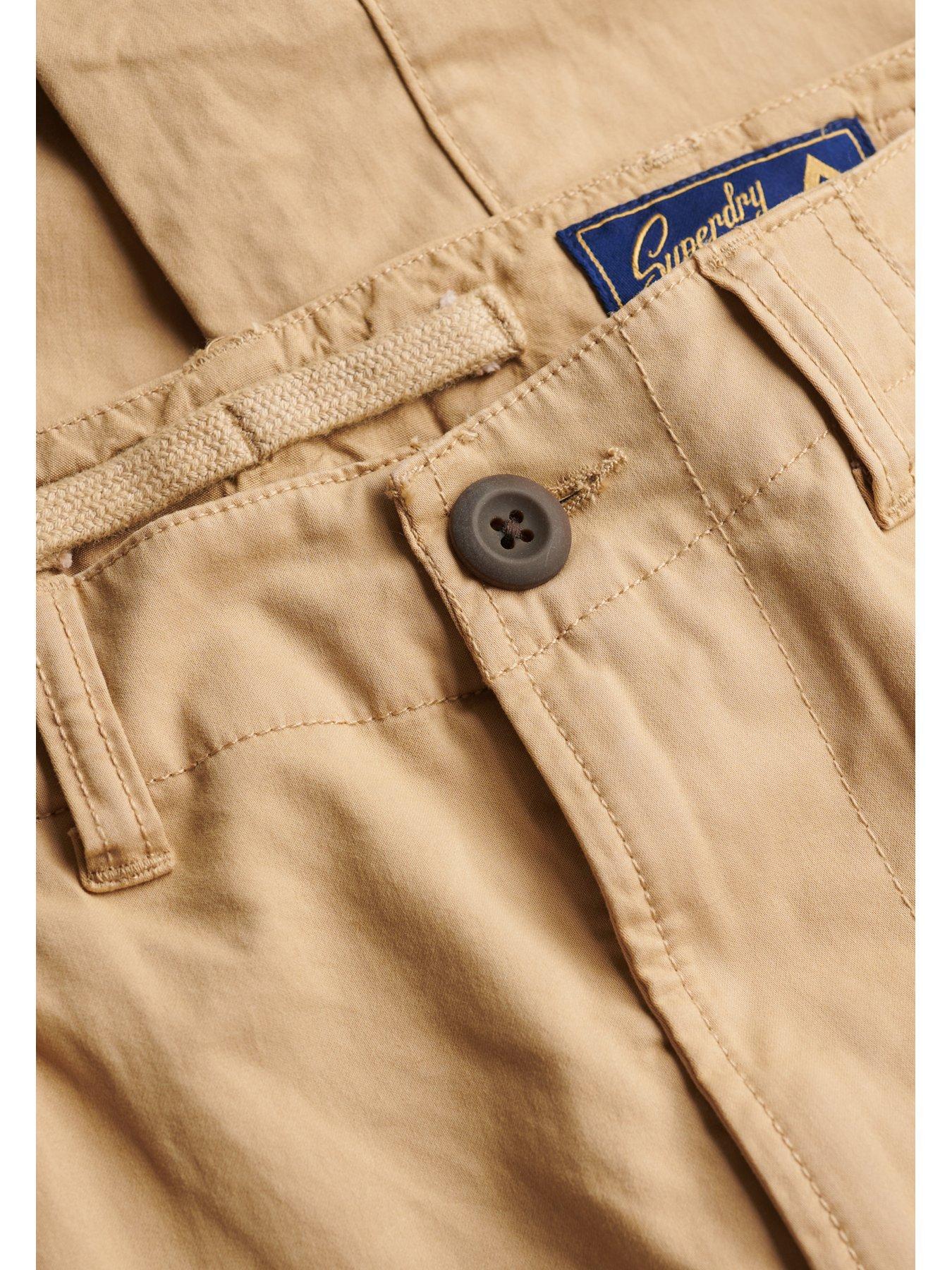 Image 6 of 6 of Superdry Mens Slim Taper Cargo Trousers - Beige
