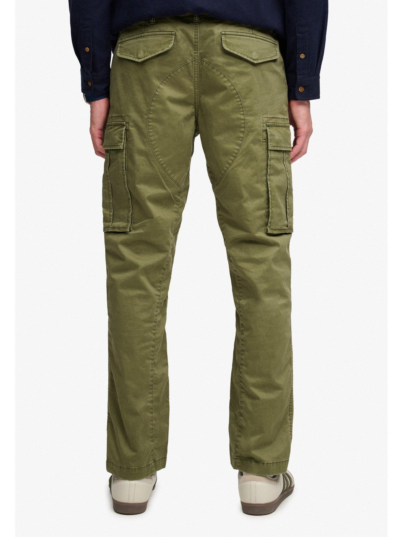 Image 2 of 6 of Superdry Mens Slim Taper Stretch Cargo Trousers - Green