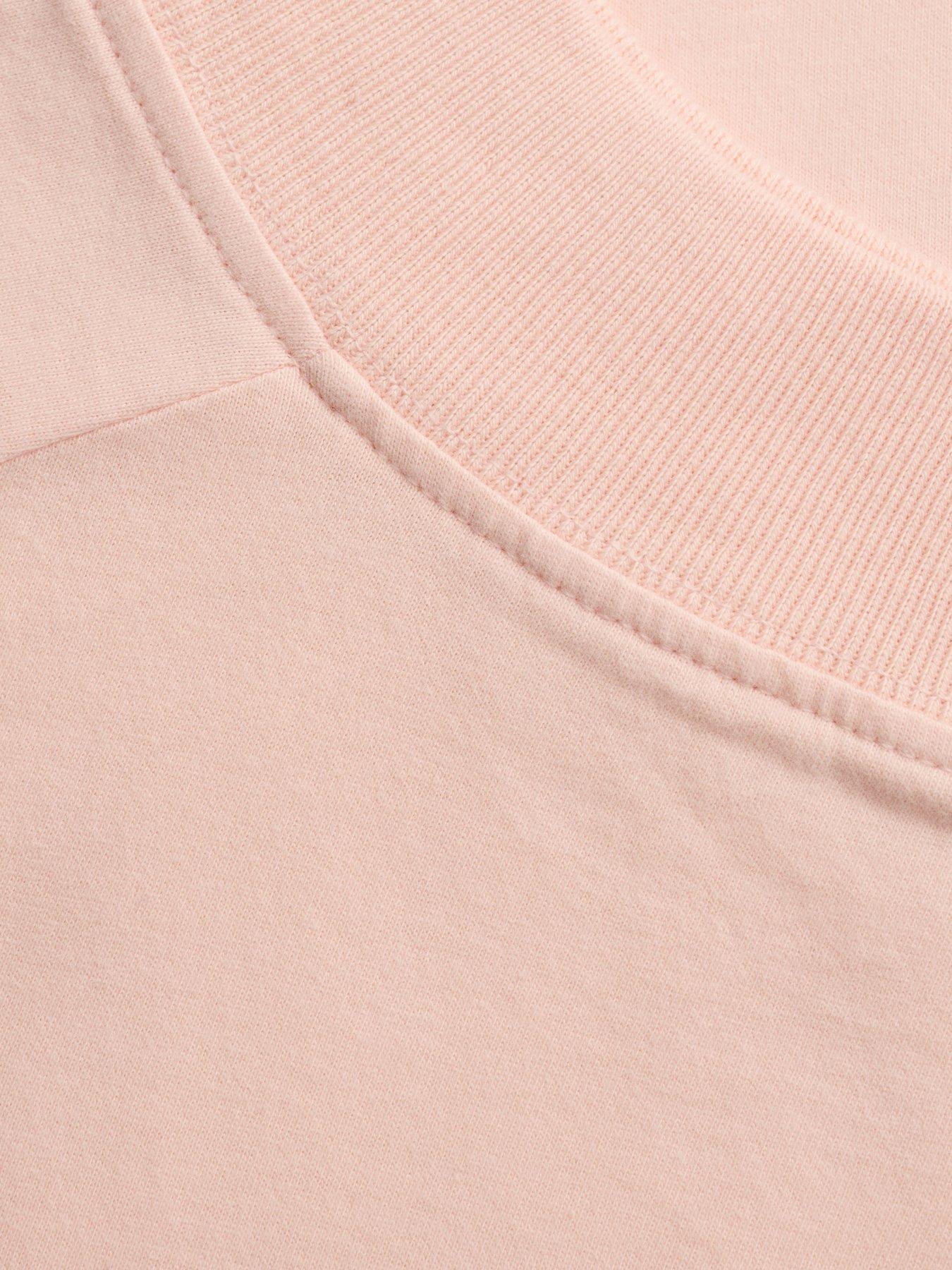 Image 6 of 7 of Superdry Womens Athletic Essentials Bardot Slim Fit Blouse - Pink