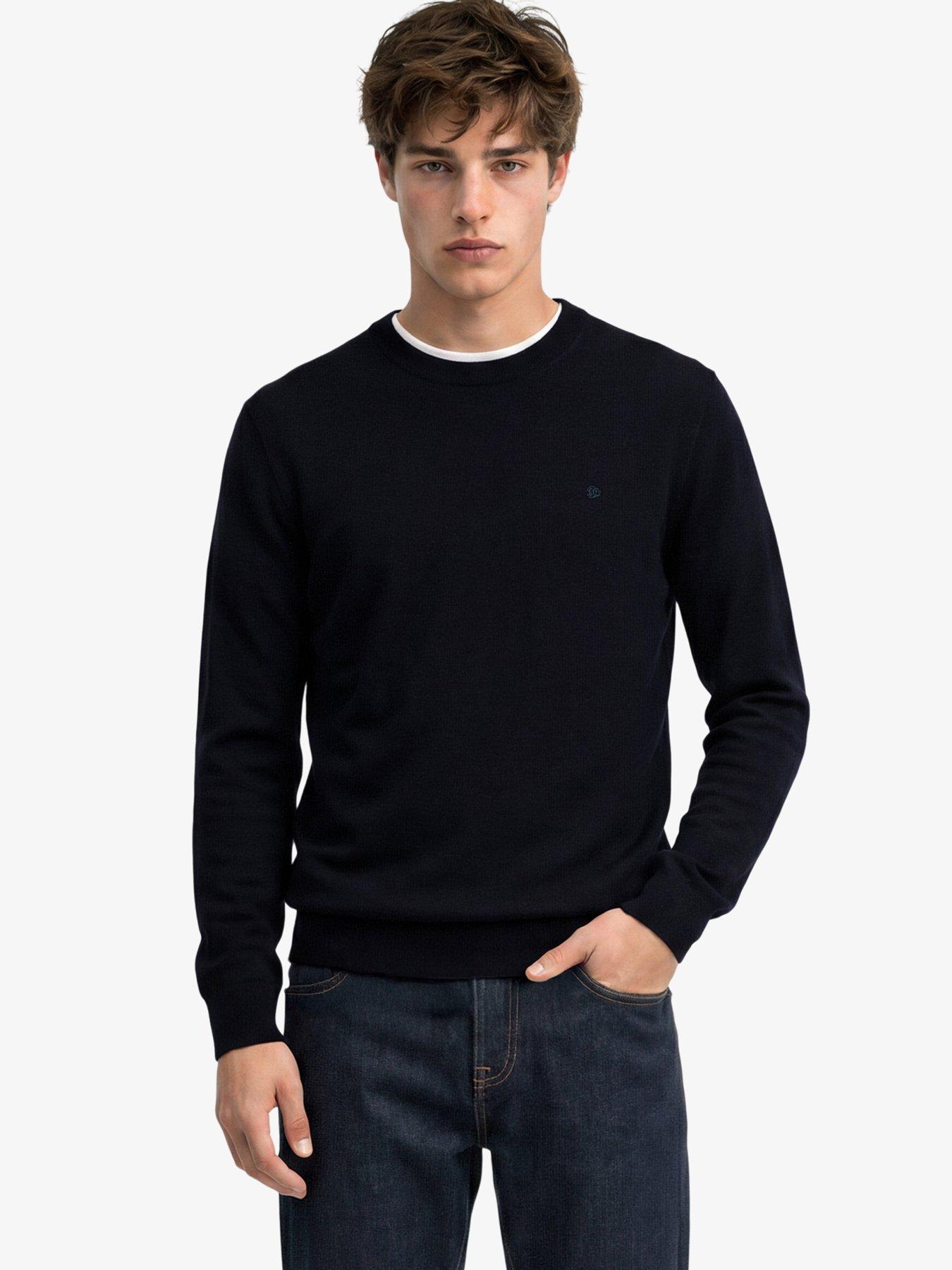 Image 1 of 6 of Superdry Superdry Essential Lw Wool Blend Jumper - Navy