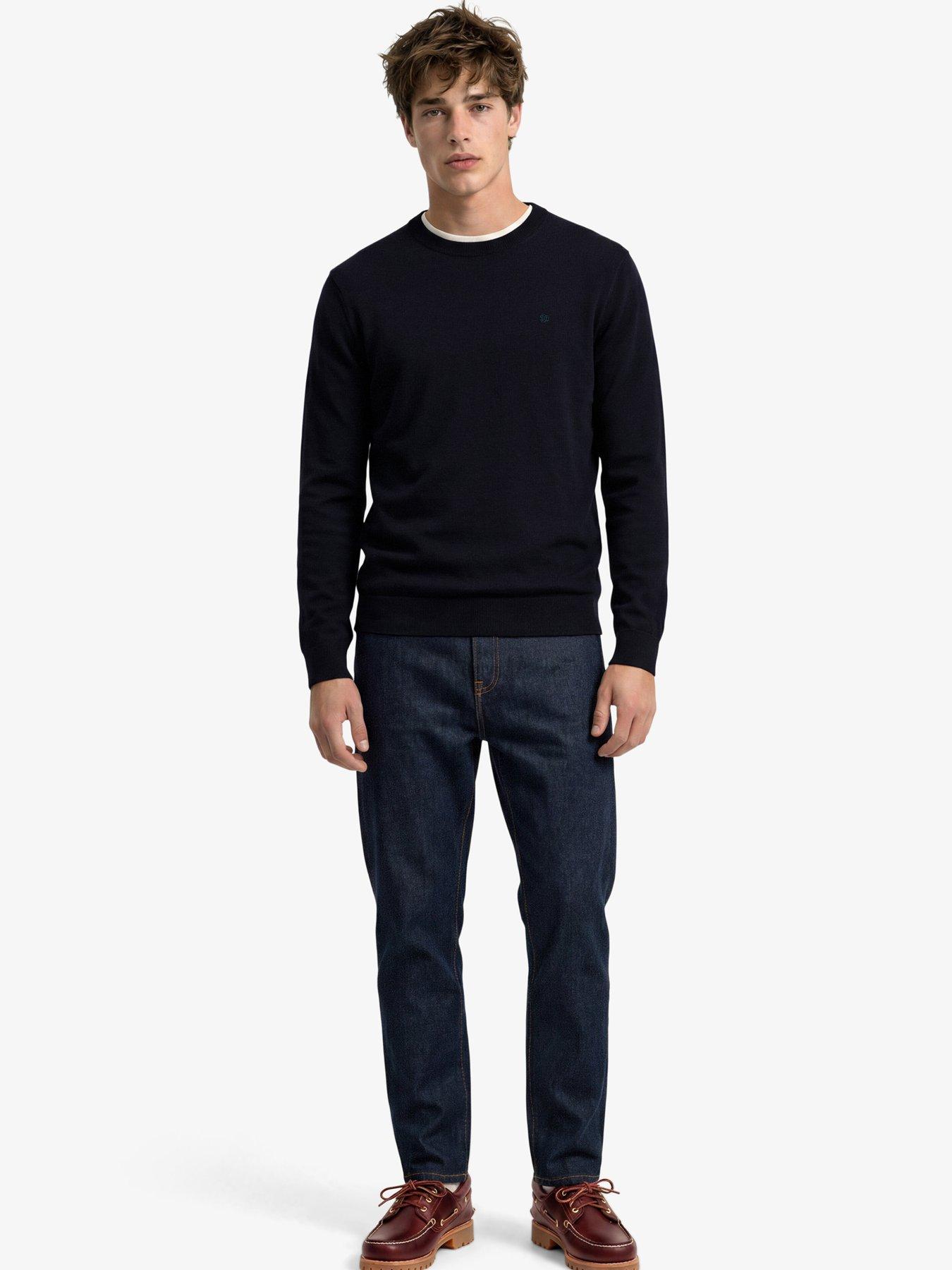 Image 3 of 6 of Superdry Superdry Essential Lw Wool Blend Jumper - Navy