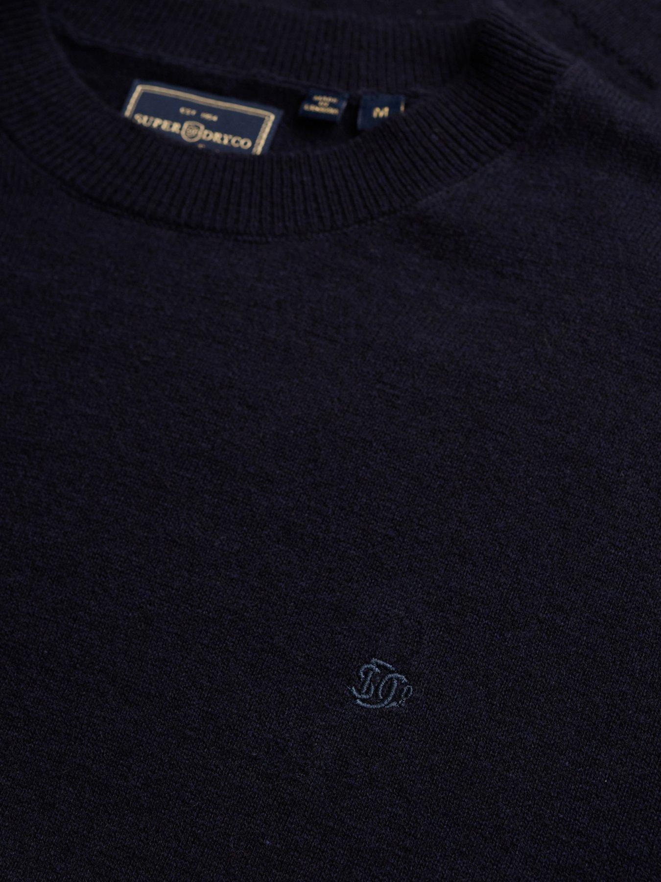 Image 6 of 6 of Superdry Superdry Essential Lw Wool Blend Jumper - Navy