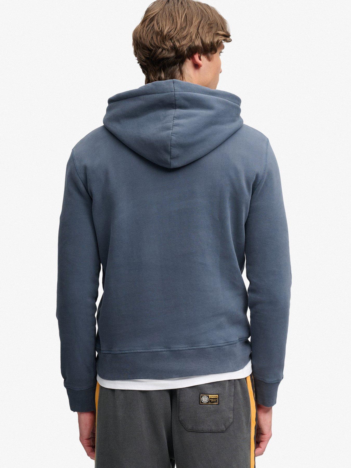 Image 2 of 6 of Superdry Superdry Tonal Applique Hoodie - Navy