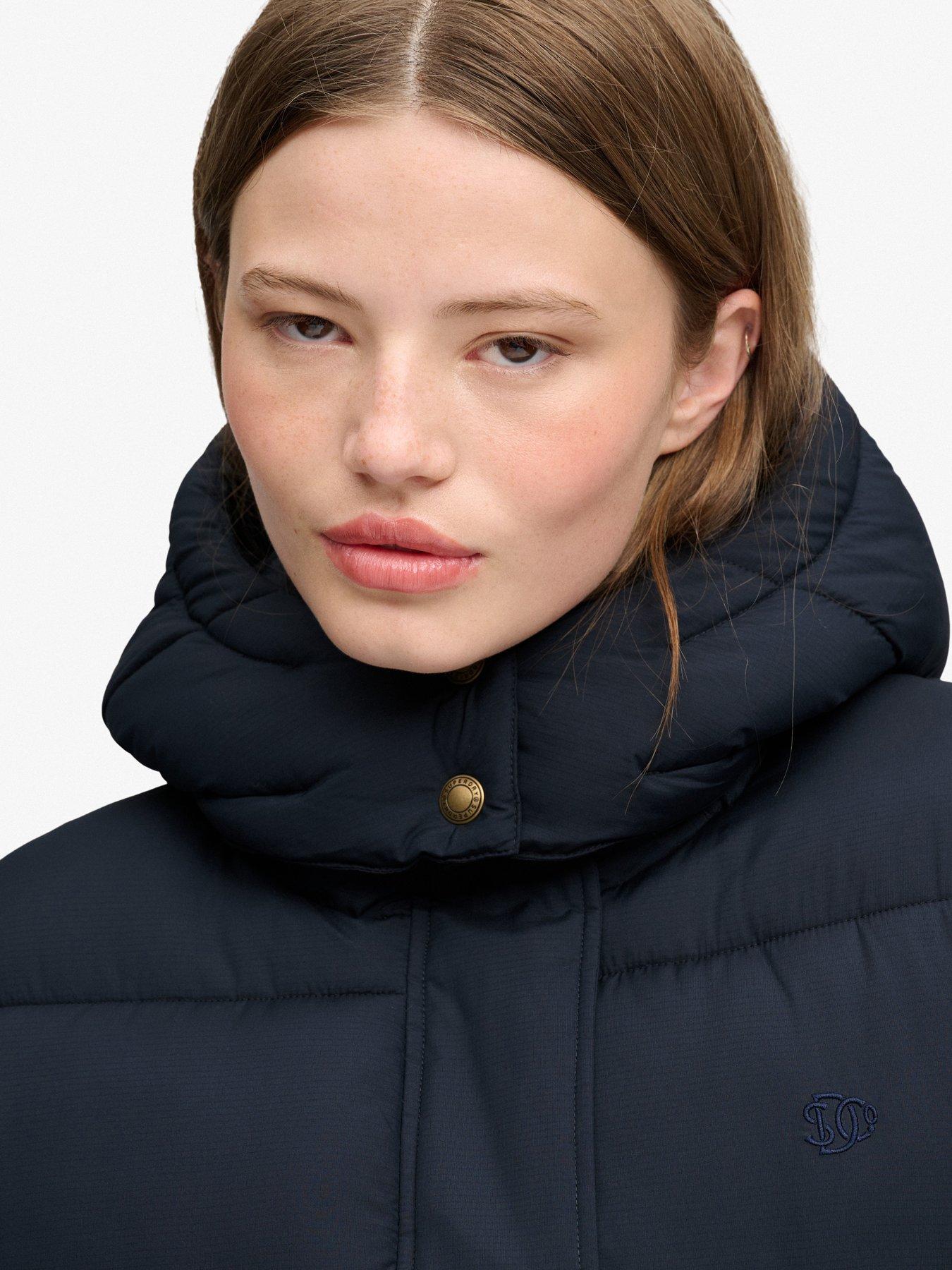 Image 6 of 7 of Superdry Superdry Premium Ripstop Puffer Jacket - Navy