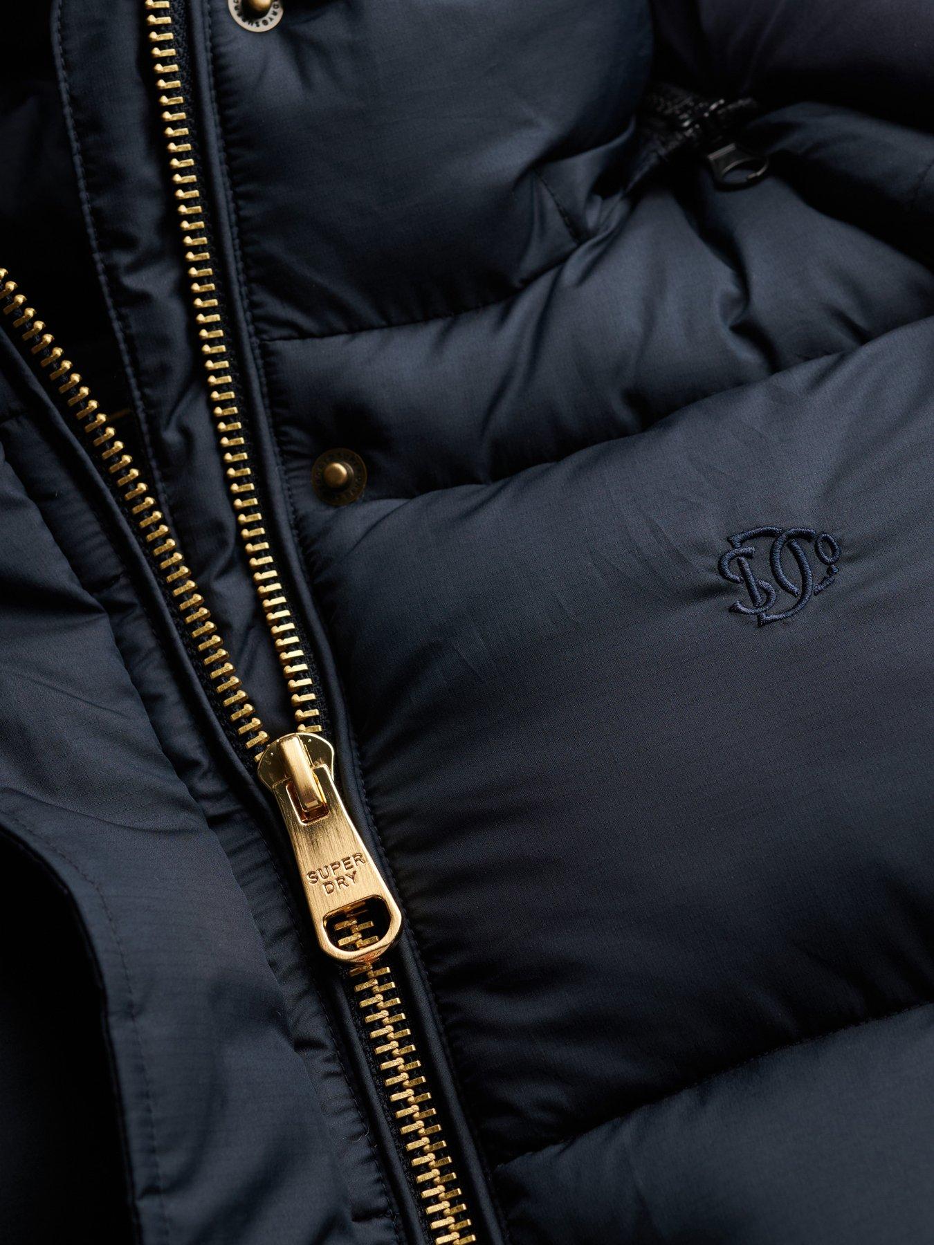 Image 7 of 7 of Superdry Superdry Premium Ripstop Puffer Jacket - Navy