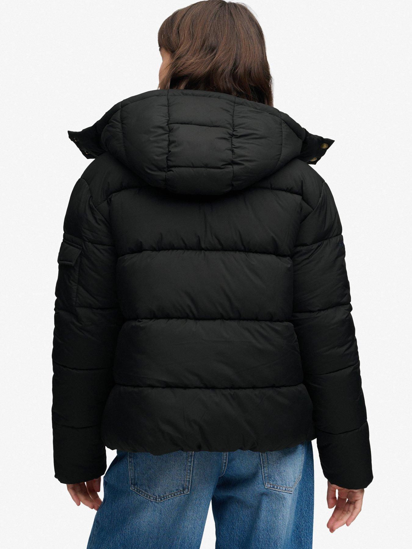 Image 2 of 6 of Superdry Superdry Premium Ripstop Puffer Jacket - Black