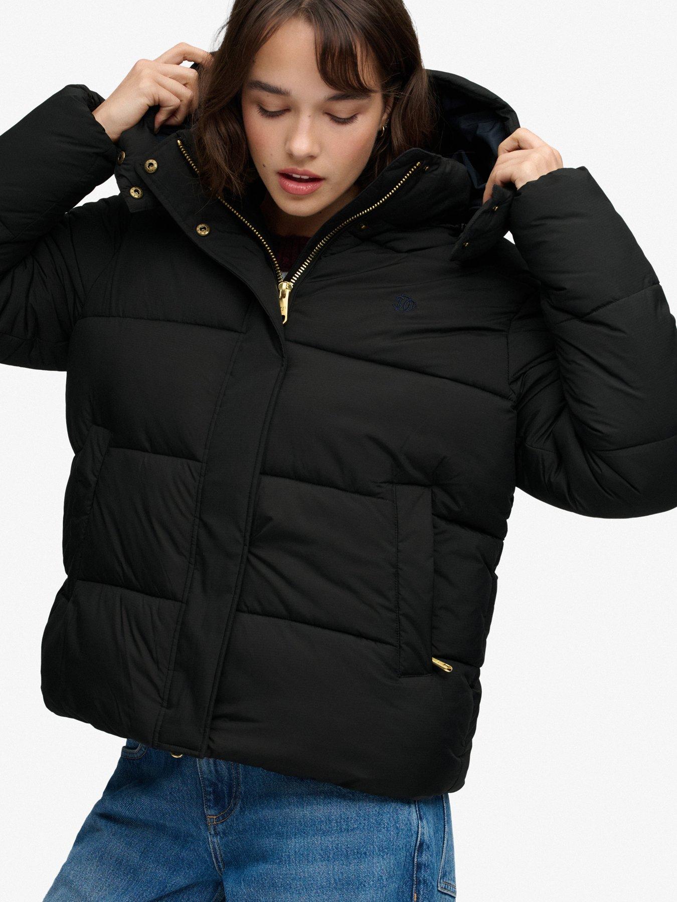 Image 5 of 6 of Superdry Superdry Premium Ripstop Puffer Jacket - Black