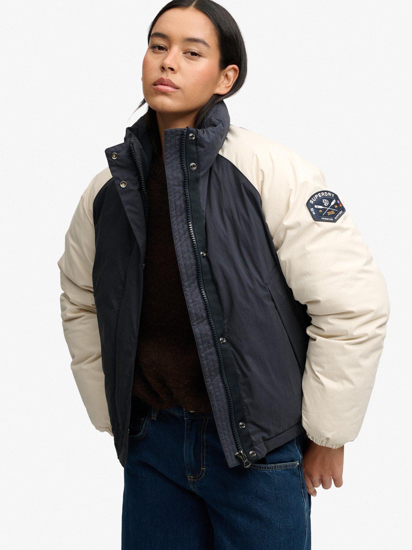 Image 5 of 7 of Superdry Superdry Cotton Padded Shell Jacket - Navy
