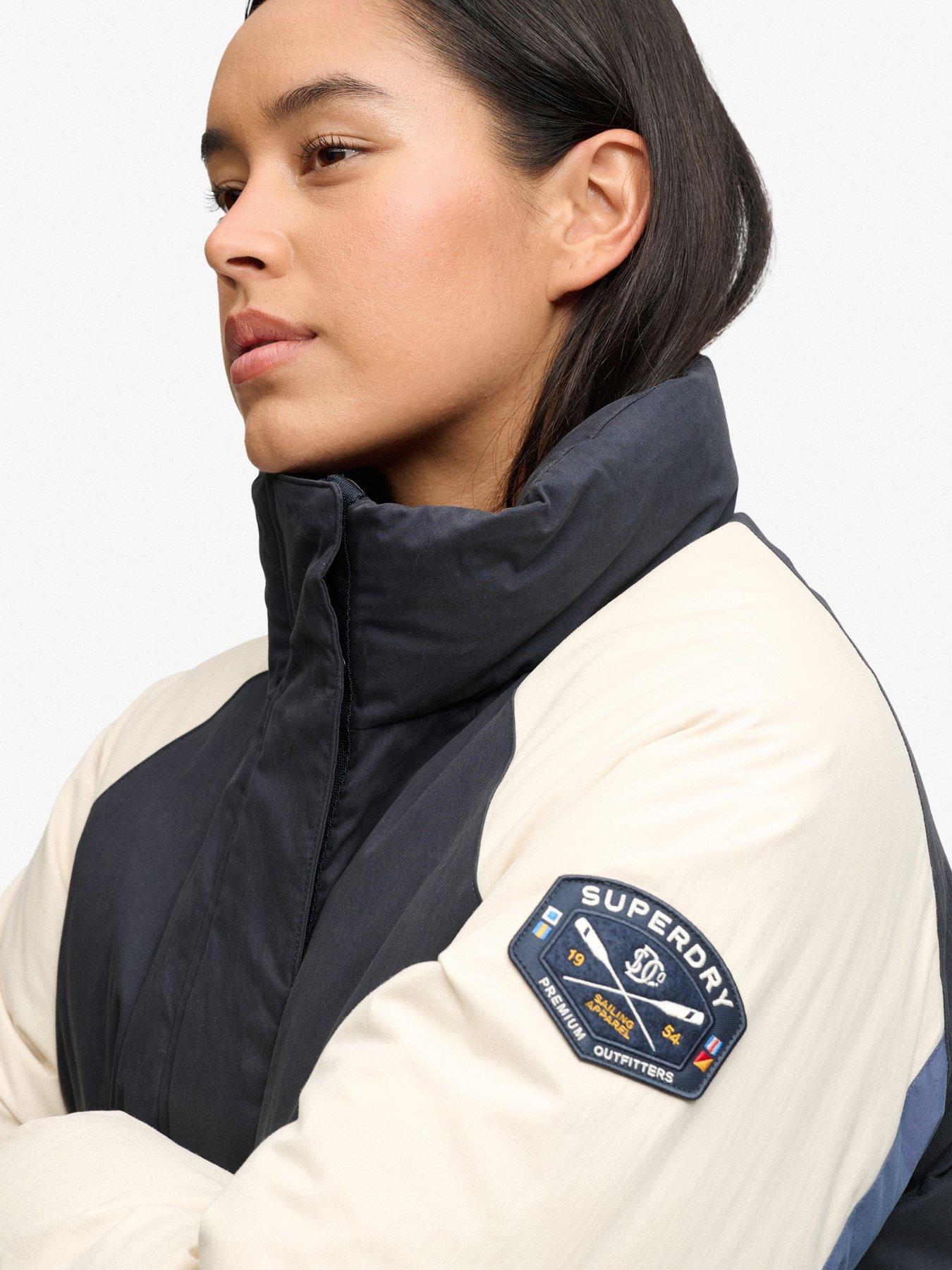 Image 6 of 7 of Superdry Superdry Cotton Padded Shell Jacket - Navy