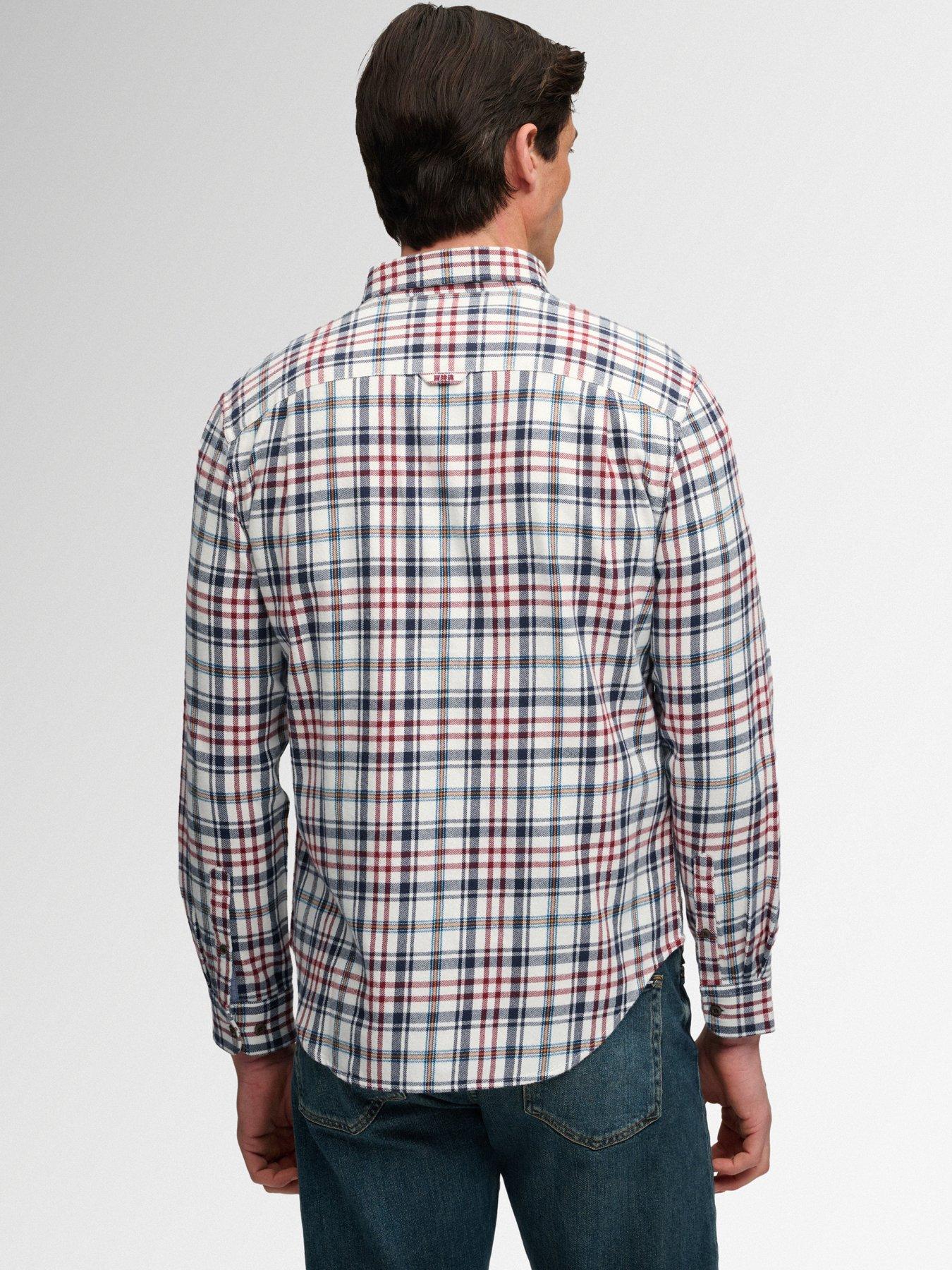 Image 2 of 7 of Superdry Long Sleeve Cotton Lumberjack Shirt - White