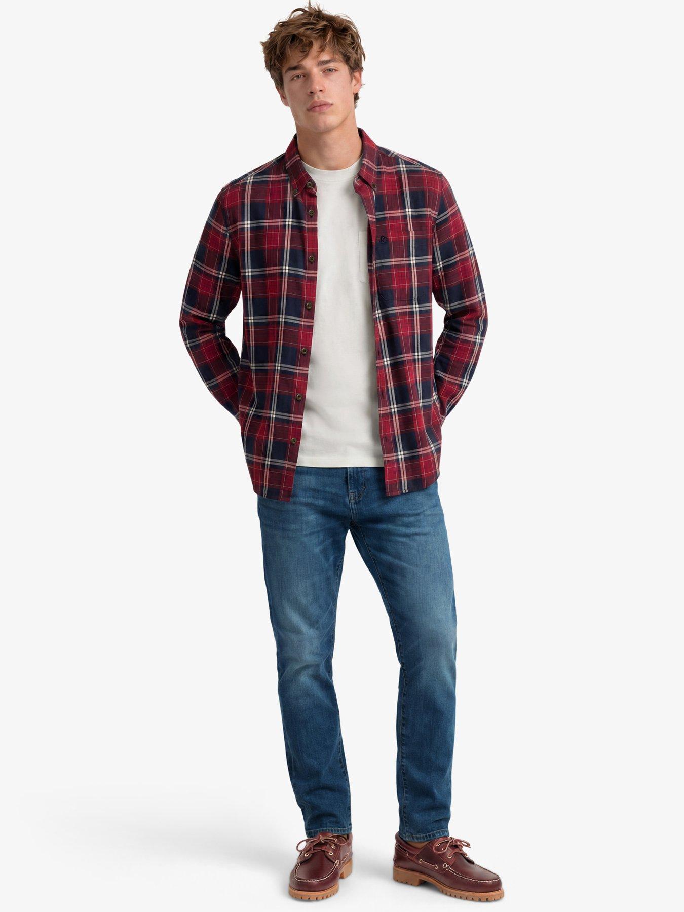 Image 3 of 6 of Superdry Long Sleeve Cotton Lumberjack Shirt - Navy