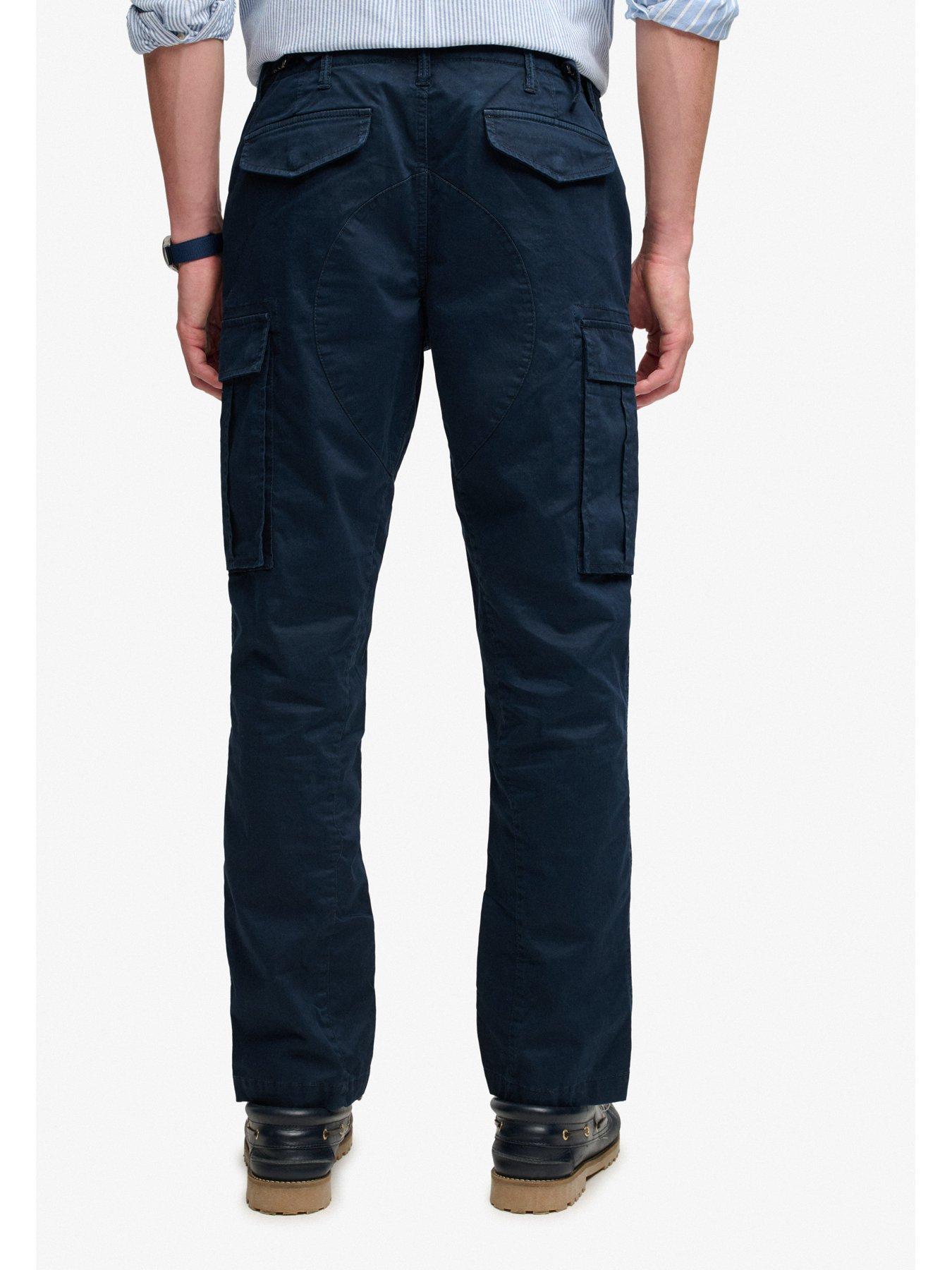 Image 2 of 6 of Superdry Mens Slim Taper Stretch Cargo Trousers - Navy