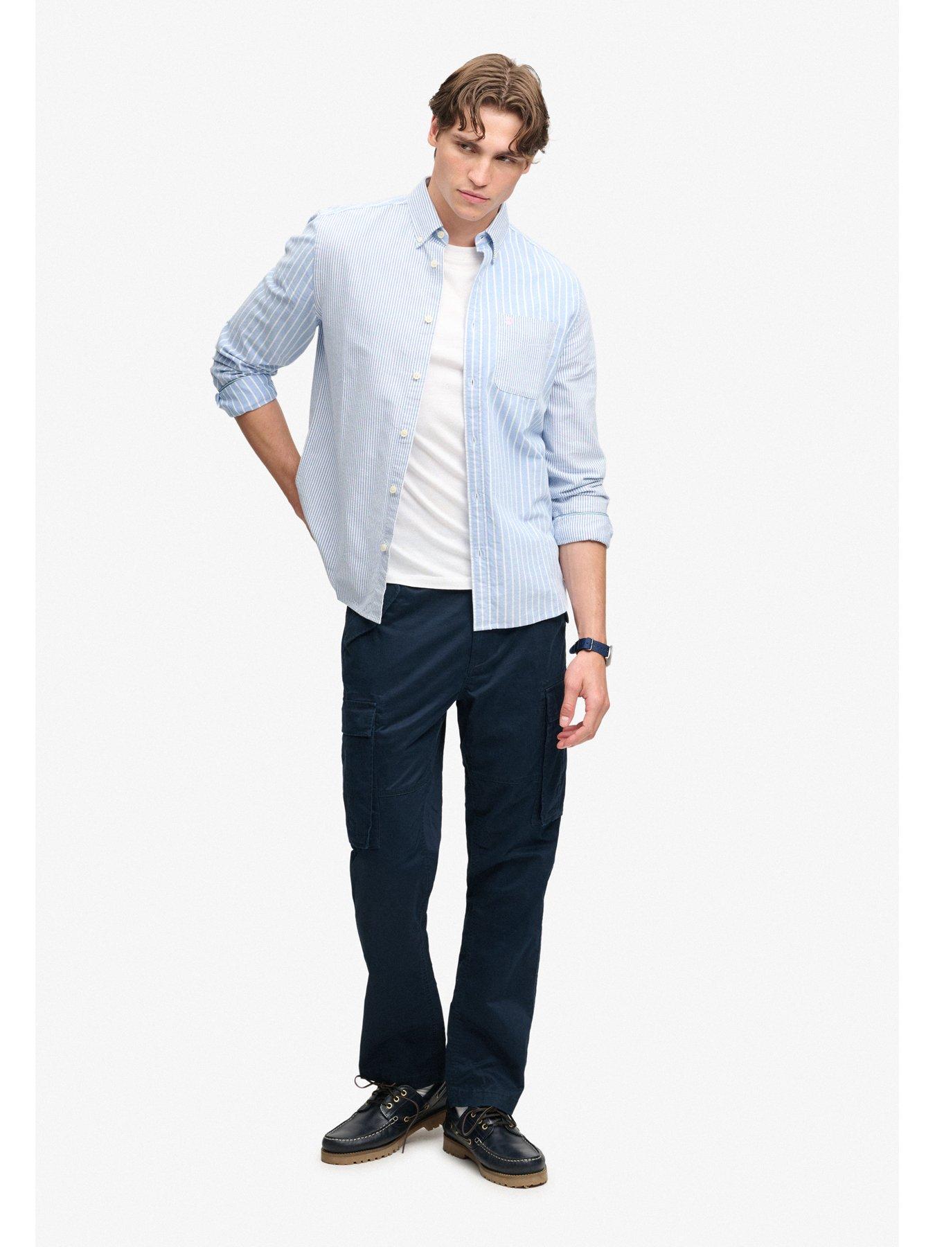 Image 3 of 6 of Superdry Mens Slim Taper Stretch Cargo Trousers - Navy