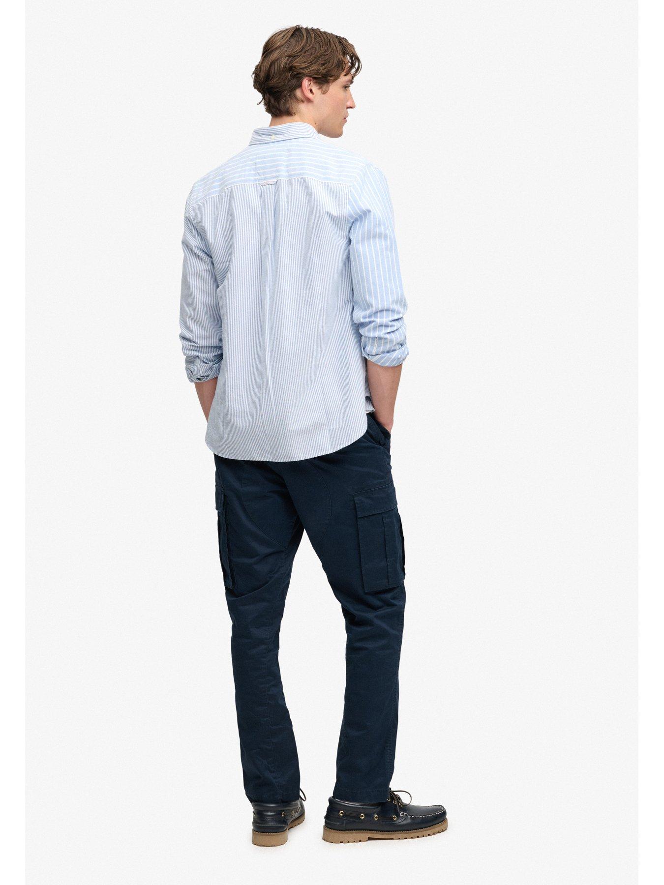 Image 4 of 6 of Superdry Mens Slim Taper Stretch Cargo Trousers - Navy