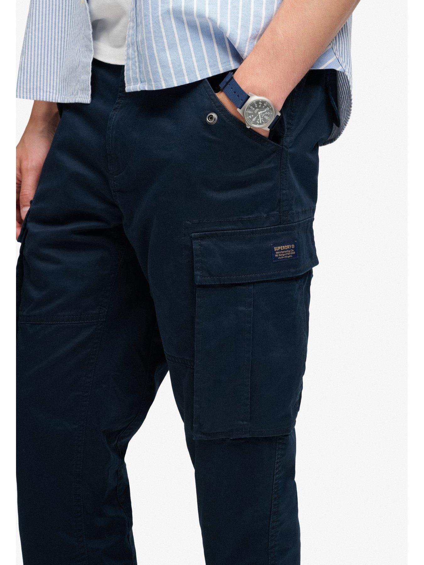 Image 5 of 6 of Superdry Mens Slim Taper Stretch Cargo Trousers - Navy