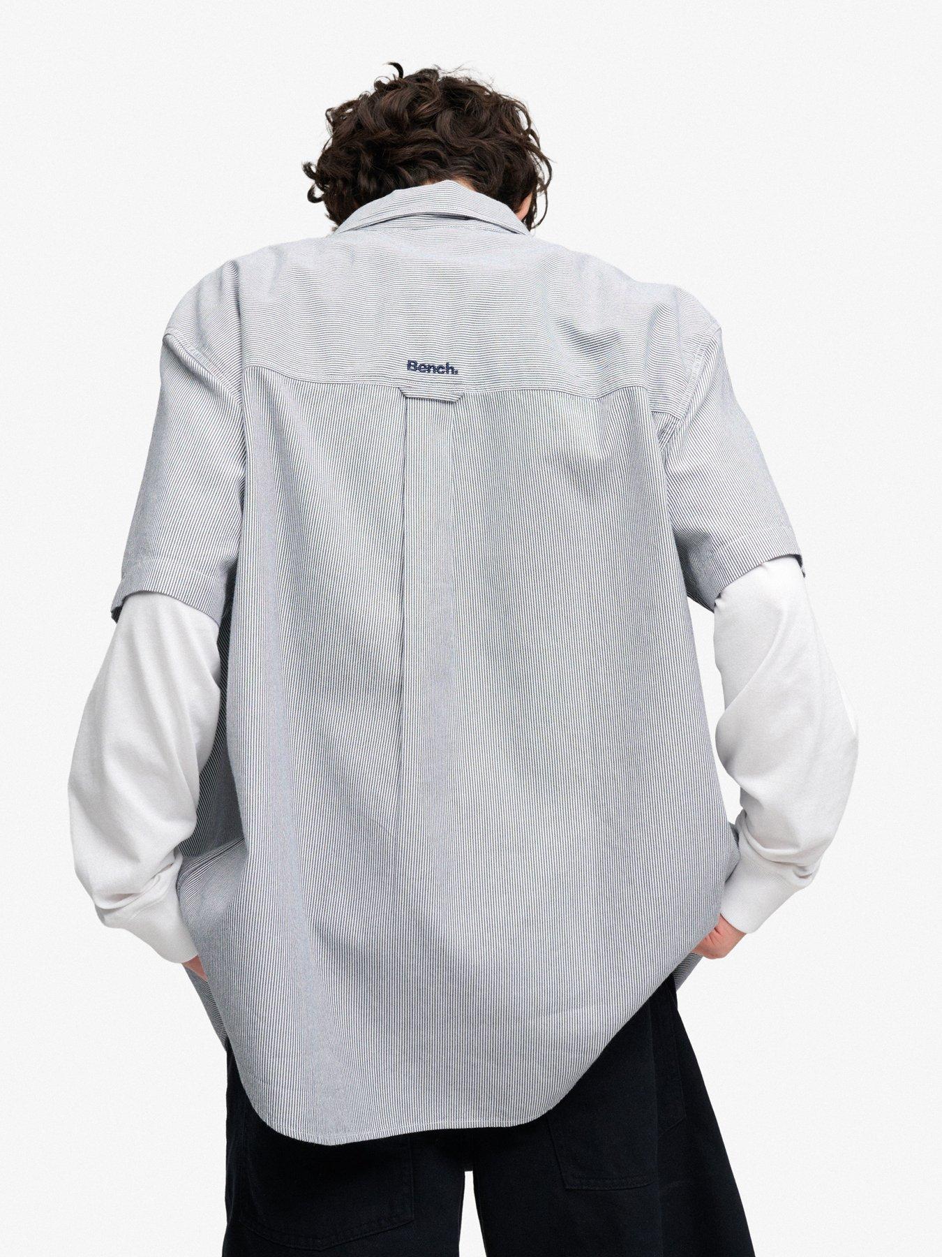 Image 2 of 5 of Superdry Mens Mechanic Boxy Button-Through Short Sleeve Shirt - Navy