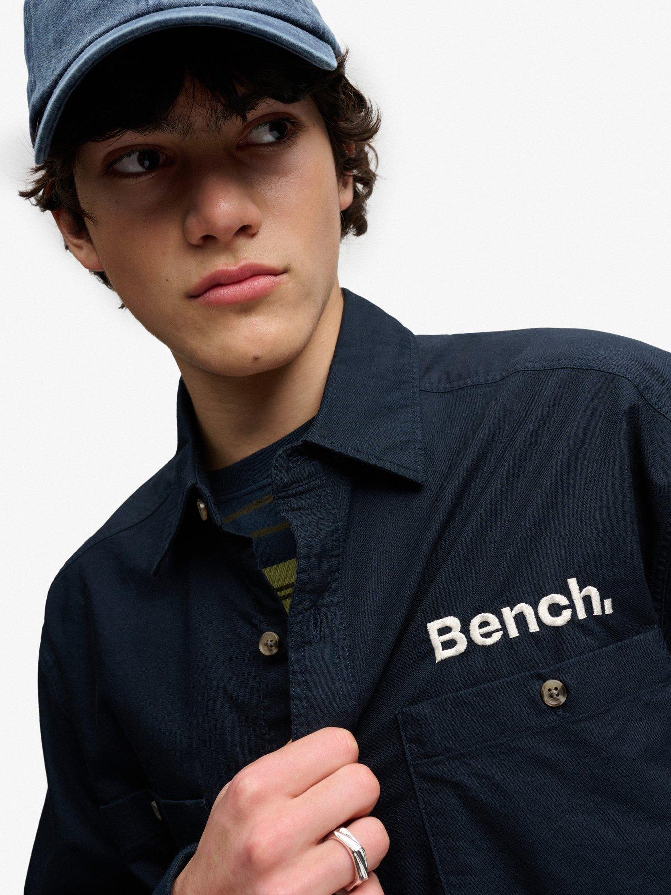 Image 4 of 4 of Superdry Mechanic Short Sleeve Boxy Shirt - Navy