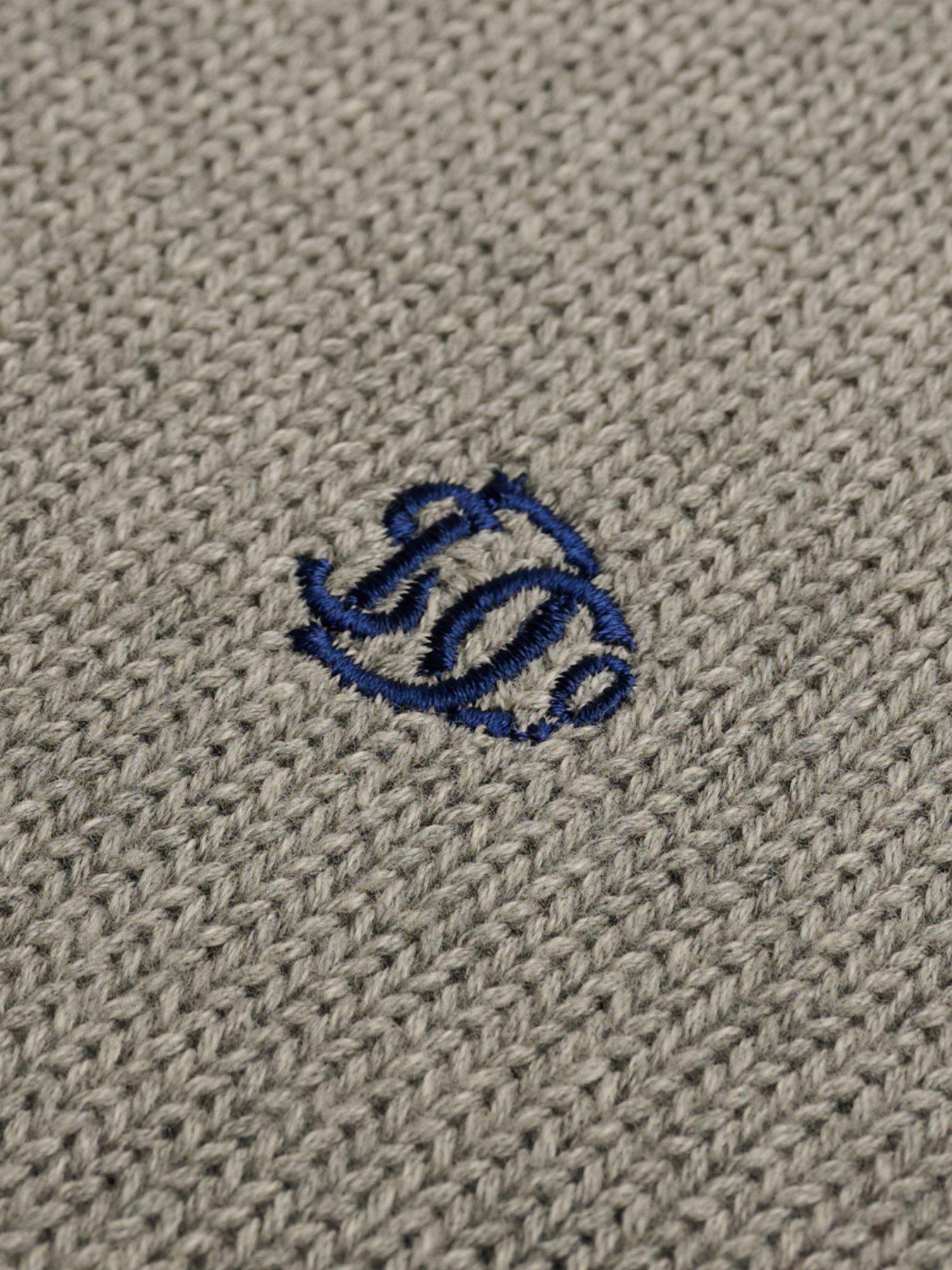 Image 6 of 7 of Superdry Superdry Cotton Button Henley Jumper - Grey
