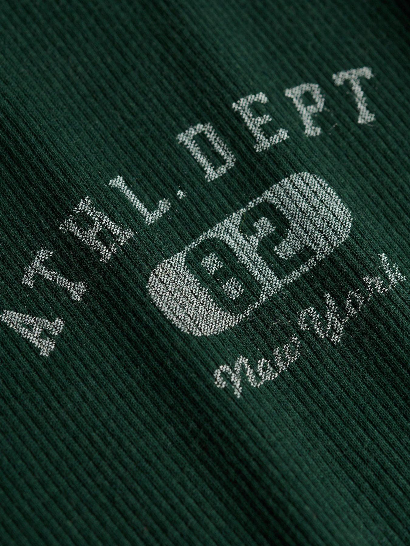 Image 6 of 7 of Superdry Superdry Athletic Button Down Long Sleeve T-shirt - Green