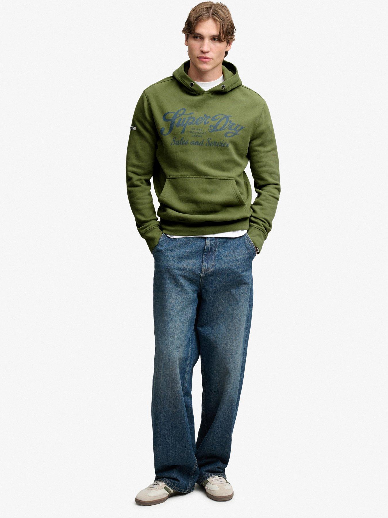 Image 3 of 6 of Superdry Superdry Vintage Script Hoodie - Green